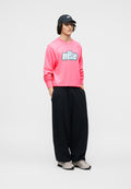 CREW UNISEX - Sweatshirt - pinksicle/white