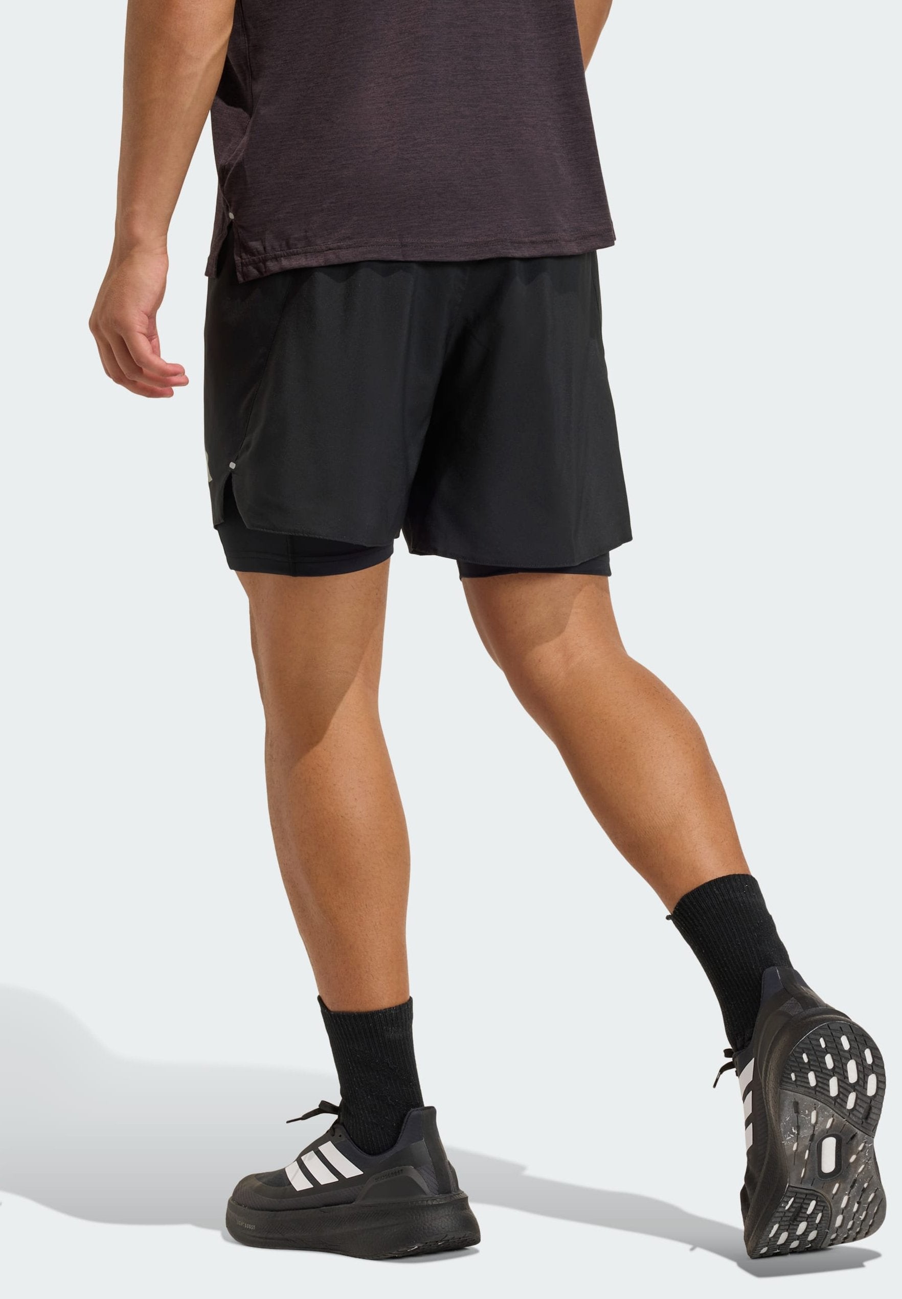RUN - 2-in-1 shorts - black