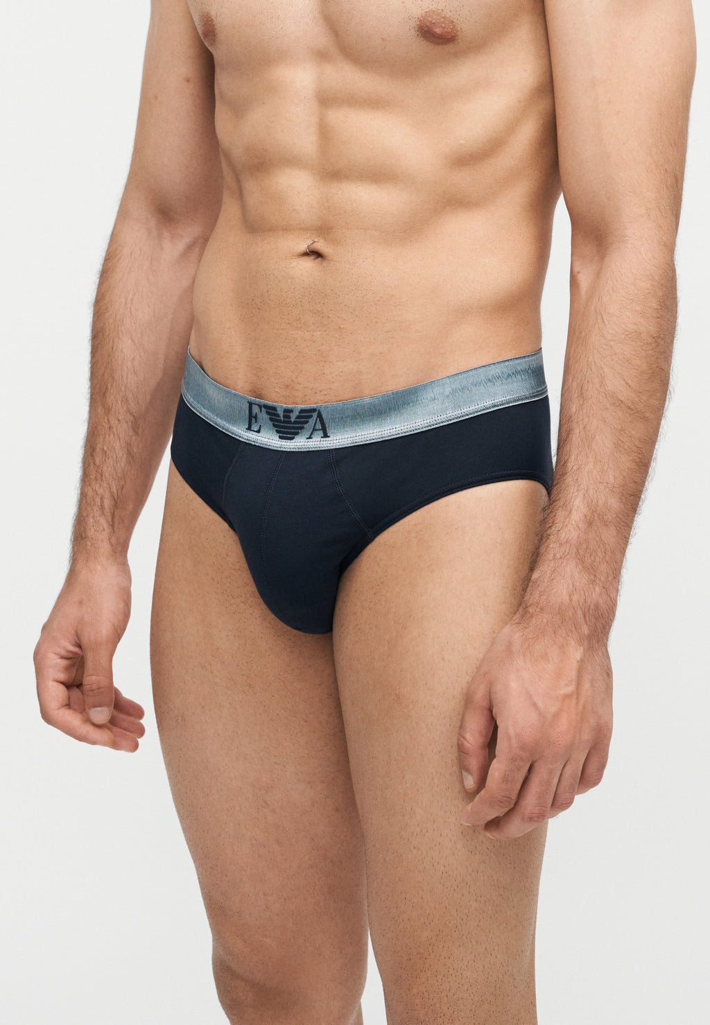 SHINY LOGOBAND 3 PACK - Briefs - blue