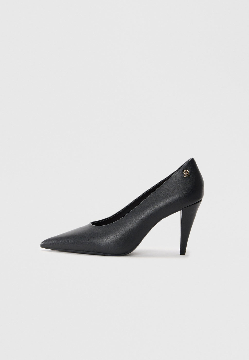 TALONS AIGUILLES EN CUIR AVEC MONOGRAMME TH - Talons classiques - noir