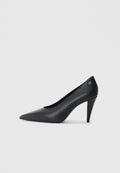 TALONS AIGUILLES EN CUIR AVEC MONOGRAMME TH - Talons classiques - noir
