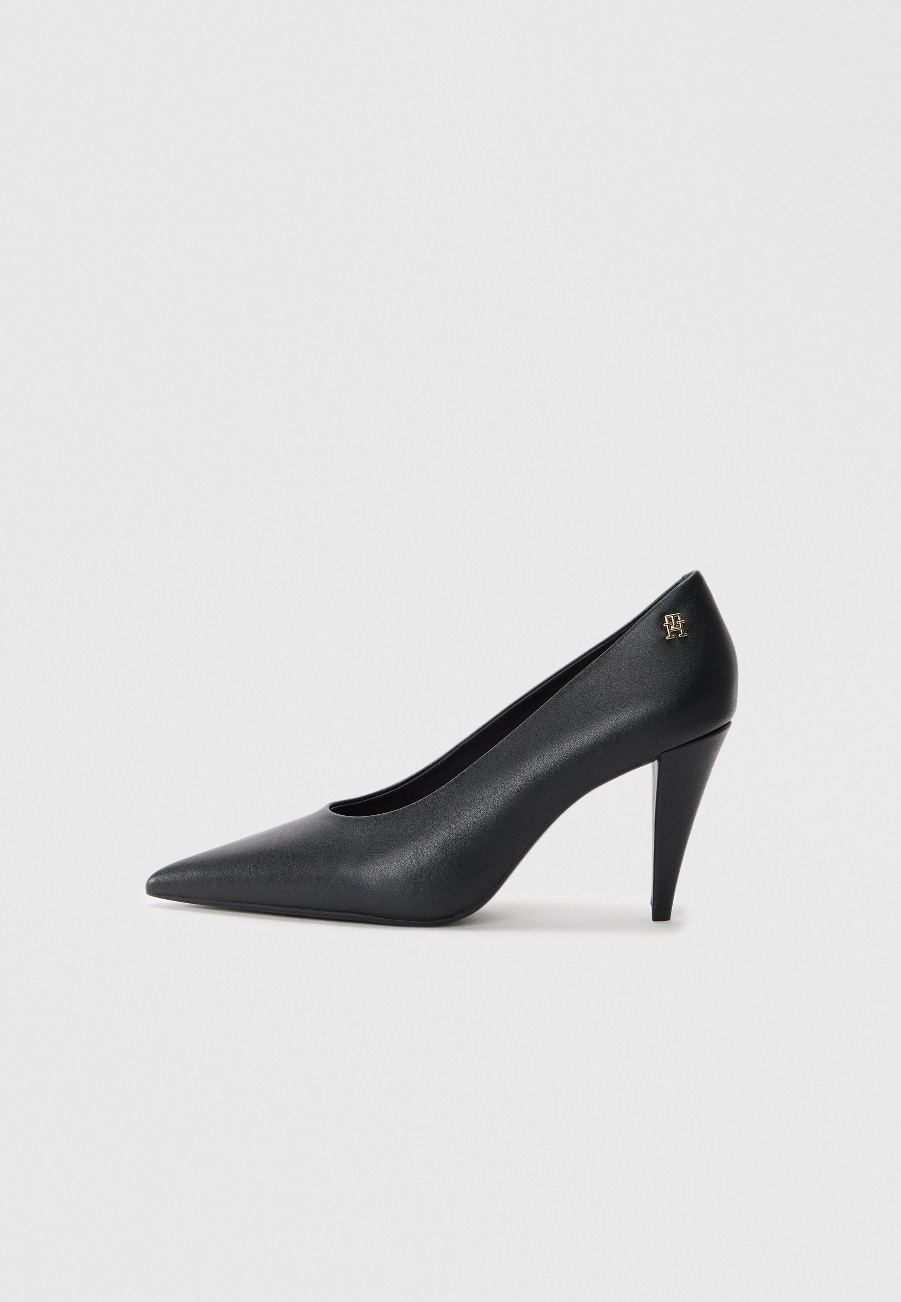 TALONS AIGUILLES EN CUIR AVEC MONOGRAMME TH - Talons classiques - noir