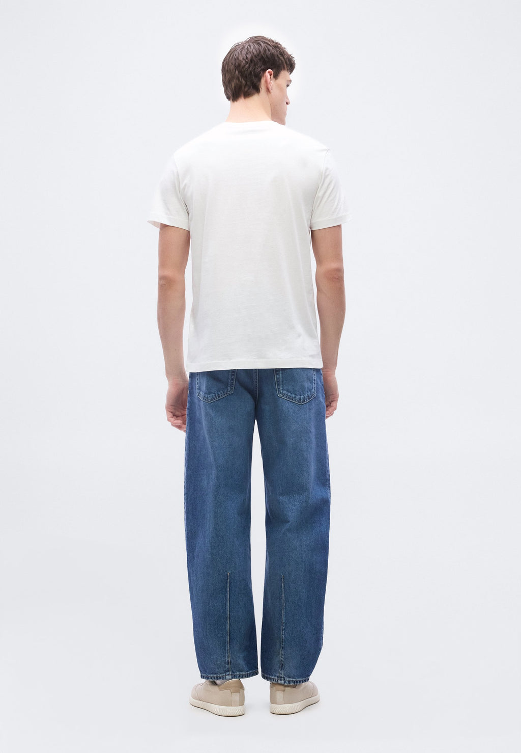 SHADOW LOGO TEE - Print T-shirt - bright white