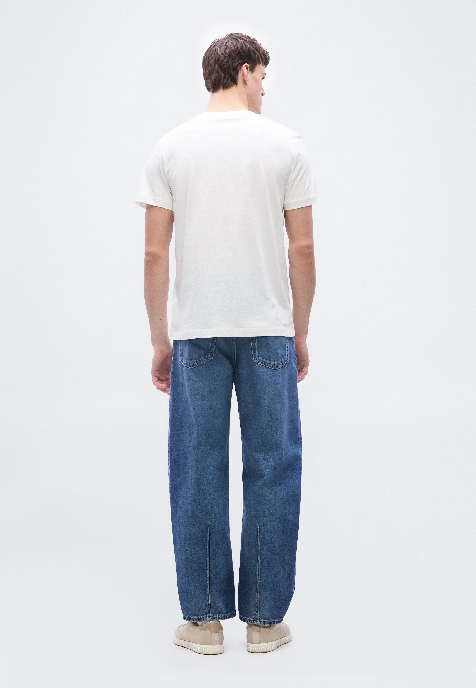 SHADOW LOGO TEE - Print T-shirt - bright white
