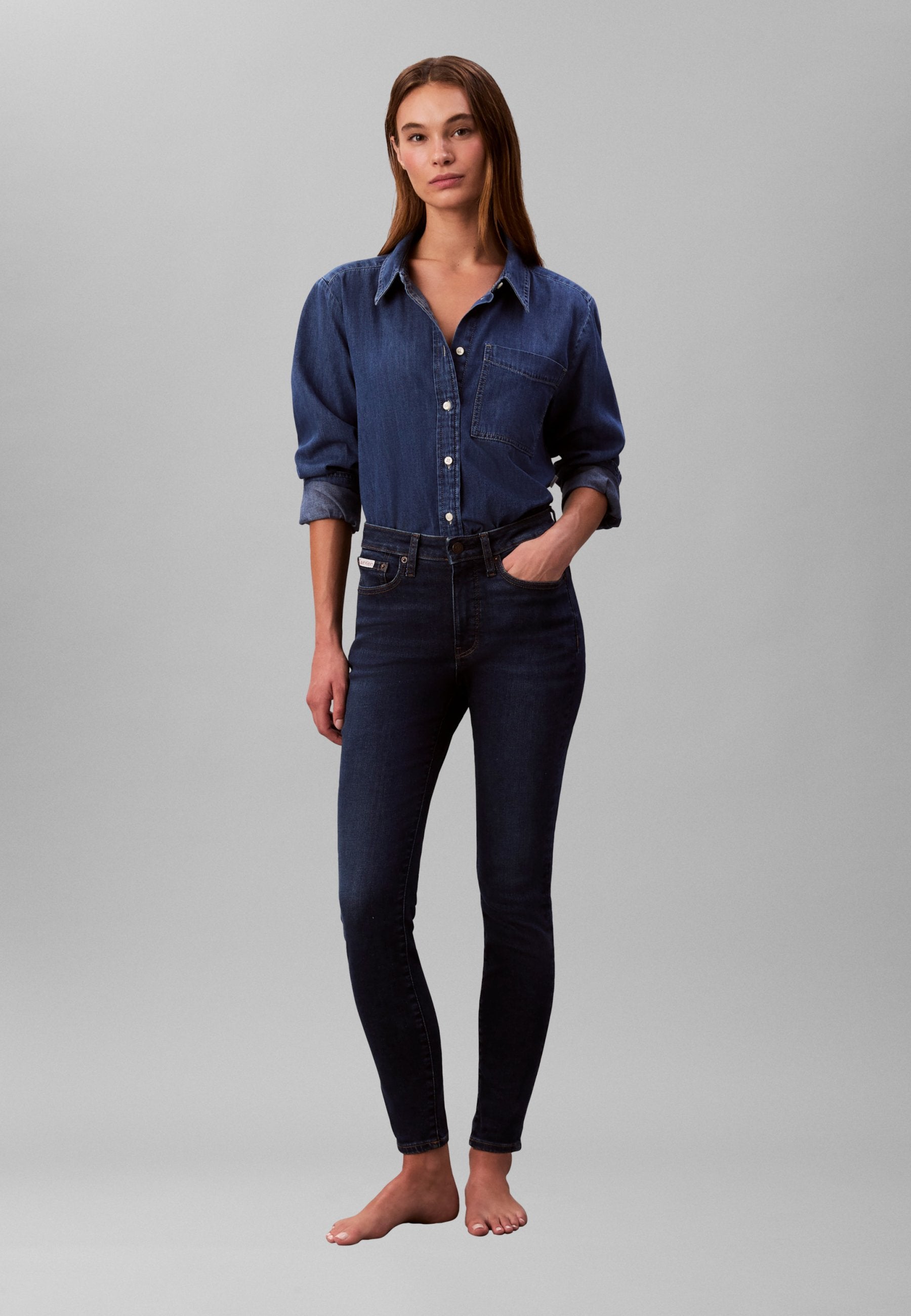 TAILLE NORMALE - Jean coupe skinny - bleu orbit