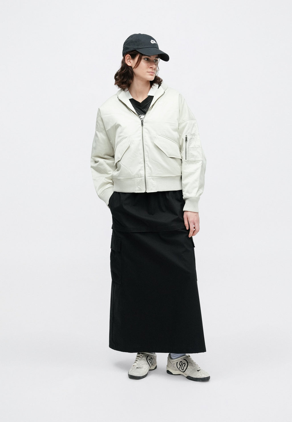 Bomber Jacket - light bone/sail