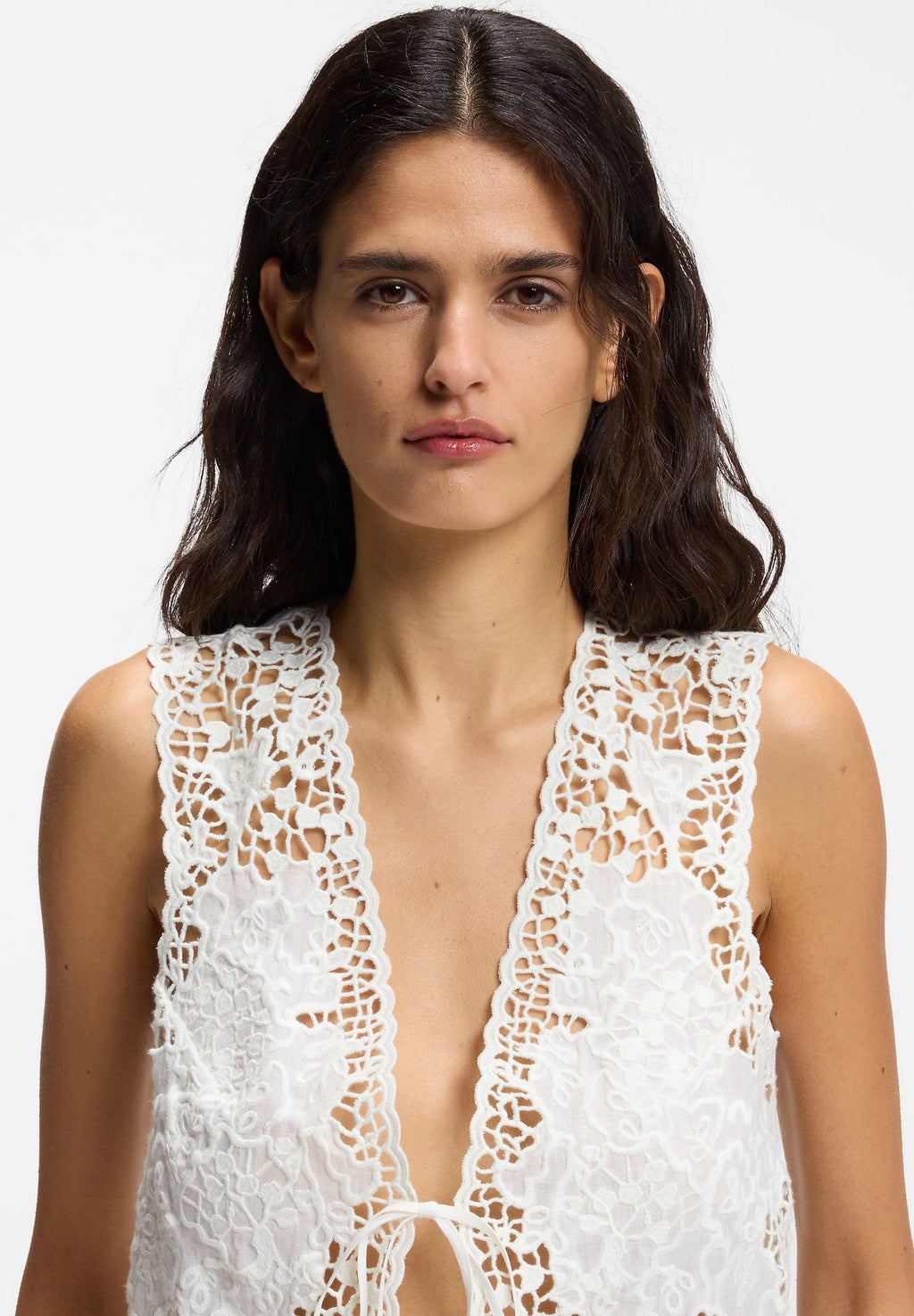 Waistcoat - open white