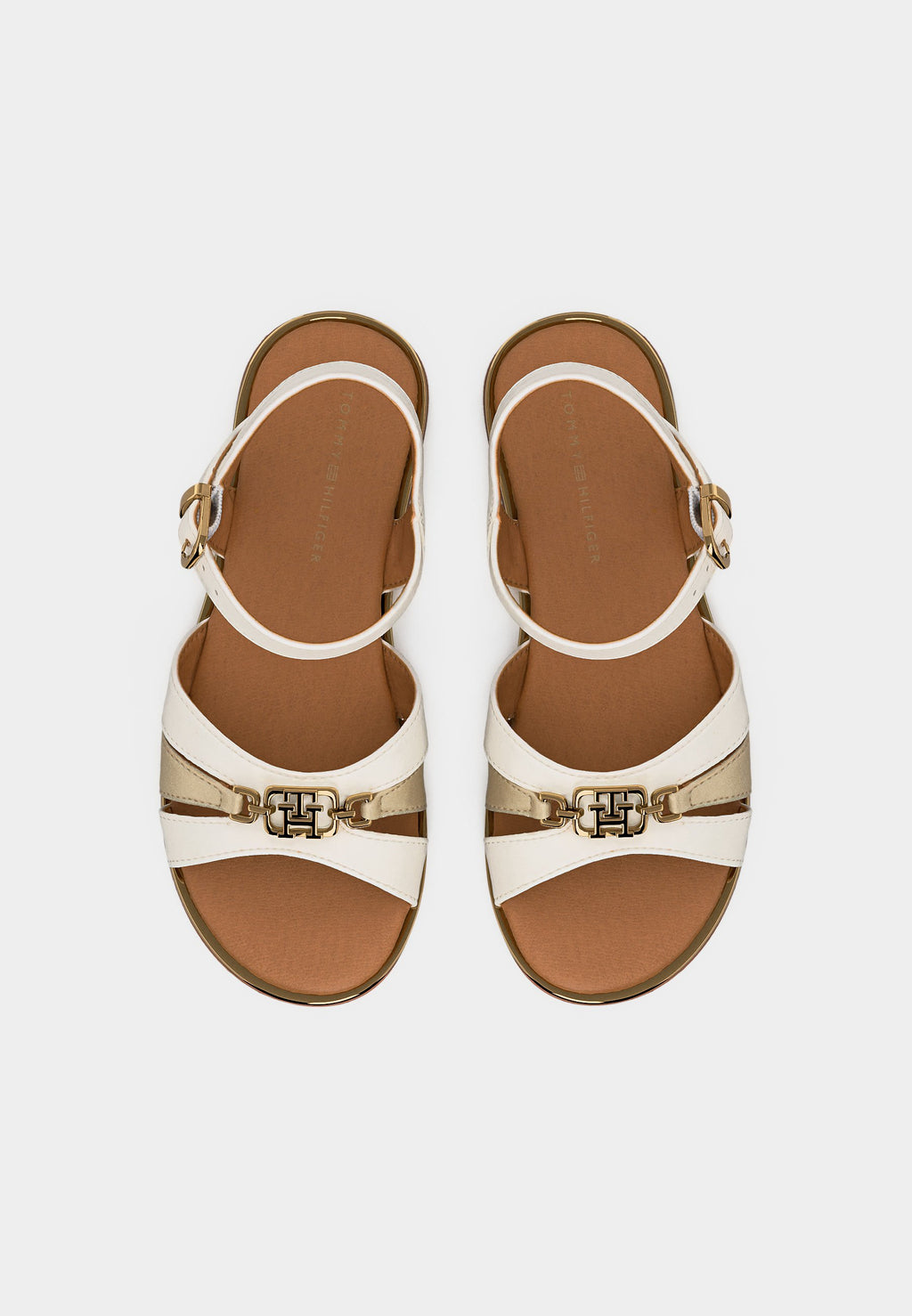 MARY - Sandals - white/platinum-coloured