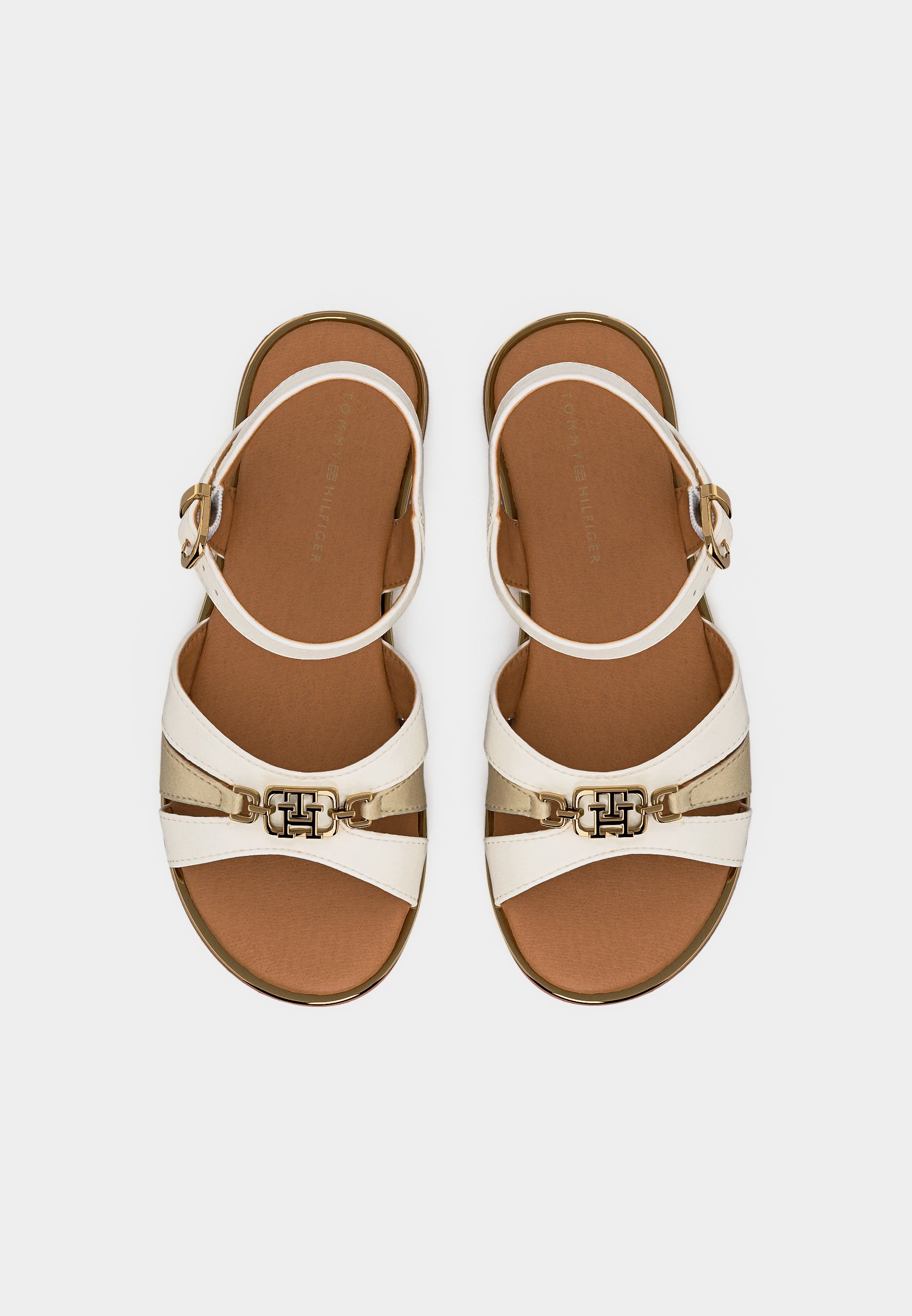MARY - Sandals - white/platinum-coloured