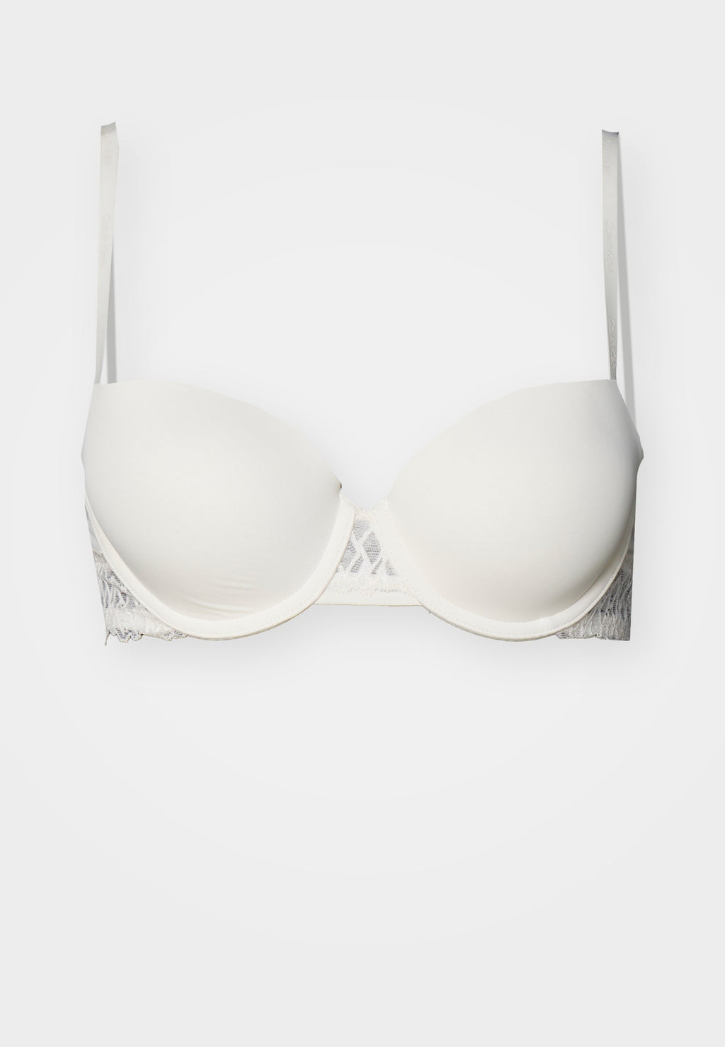 LIGHTLY LINED BALCONETTE SOFT STRETCH LACE - Balconette bra - ivory