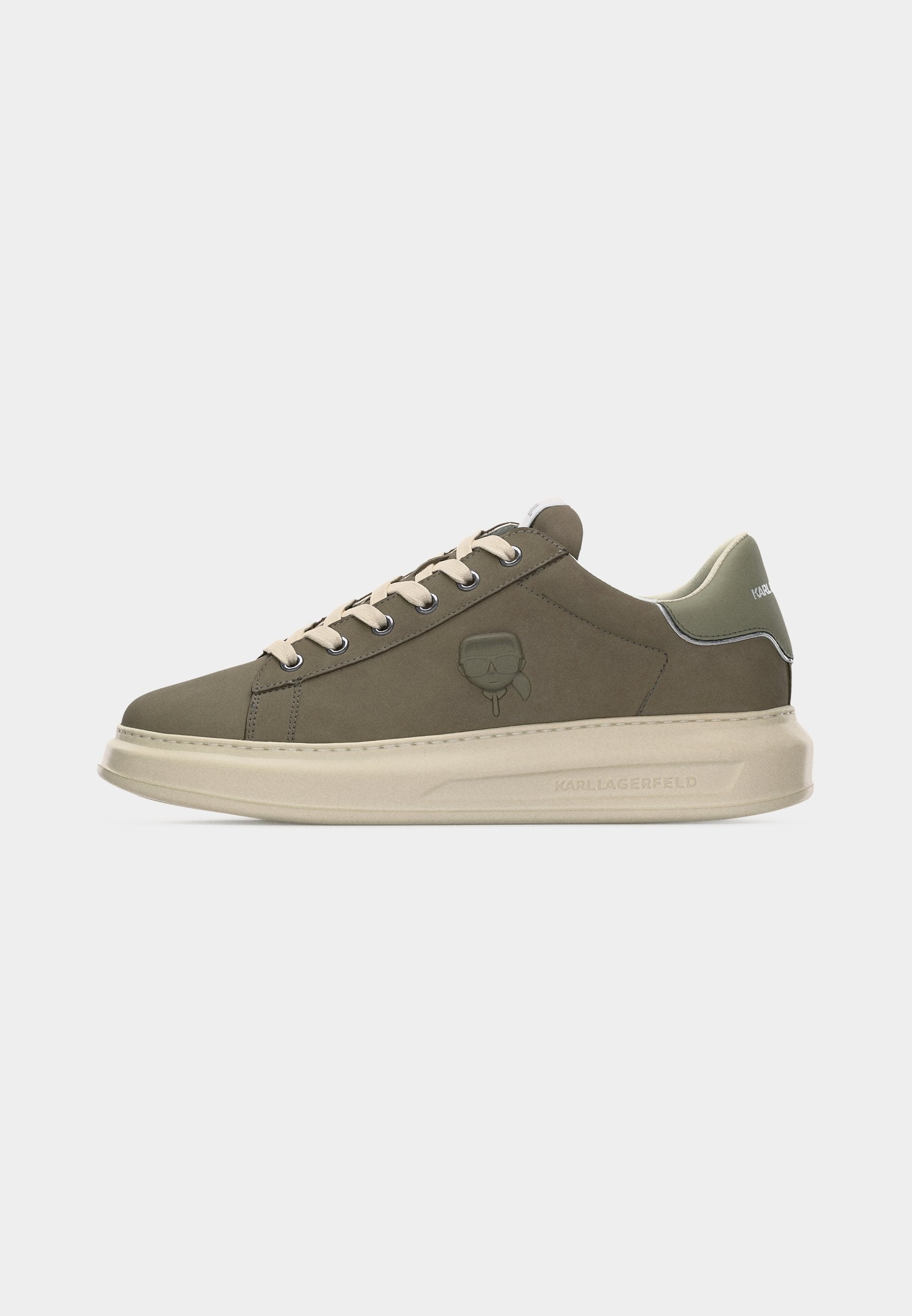 KAPRI MENS RELIEF LACE - Trainers - light khaki