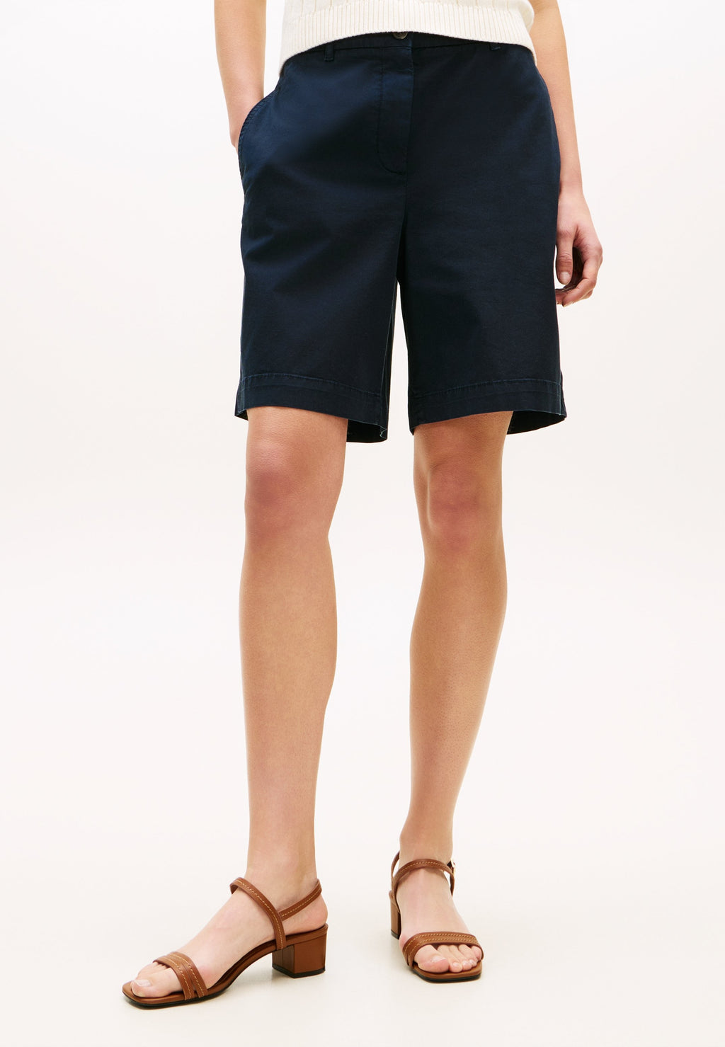 WASHED REGULAR CHINO SHORTS - Shorts - dark night navy