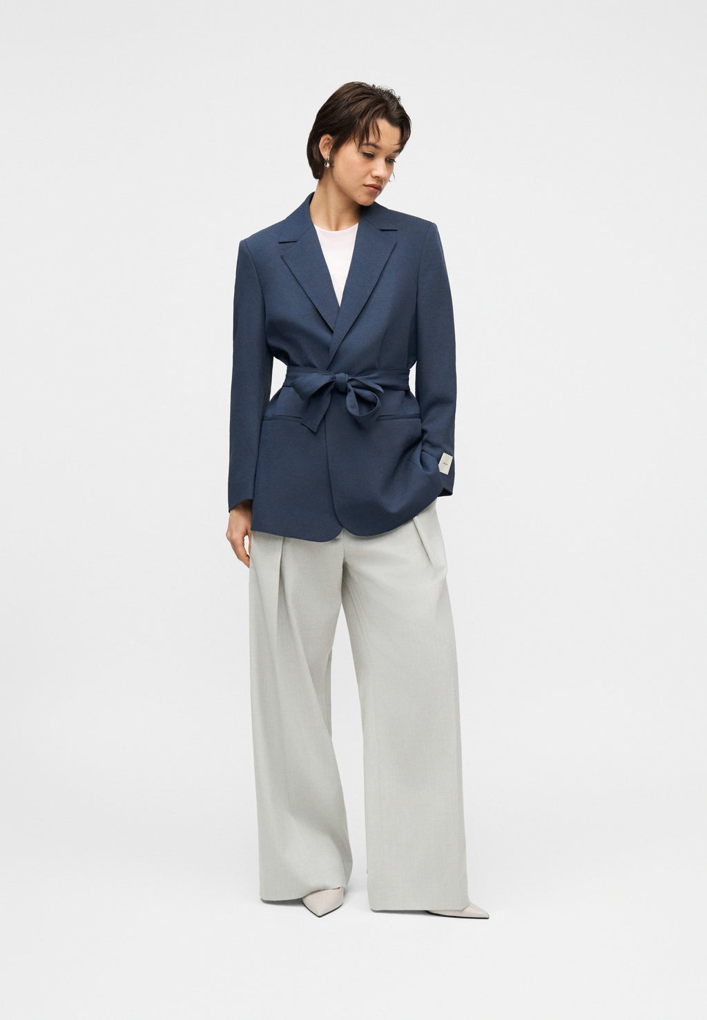 CASUAL KEMERLİ - Blazer - gece mavisi