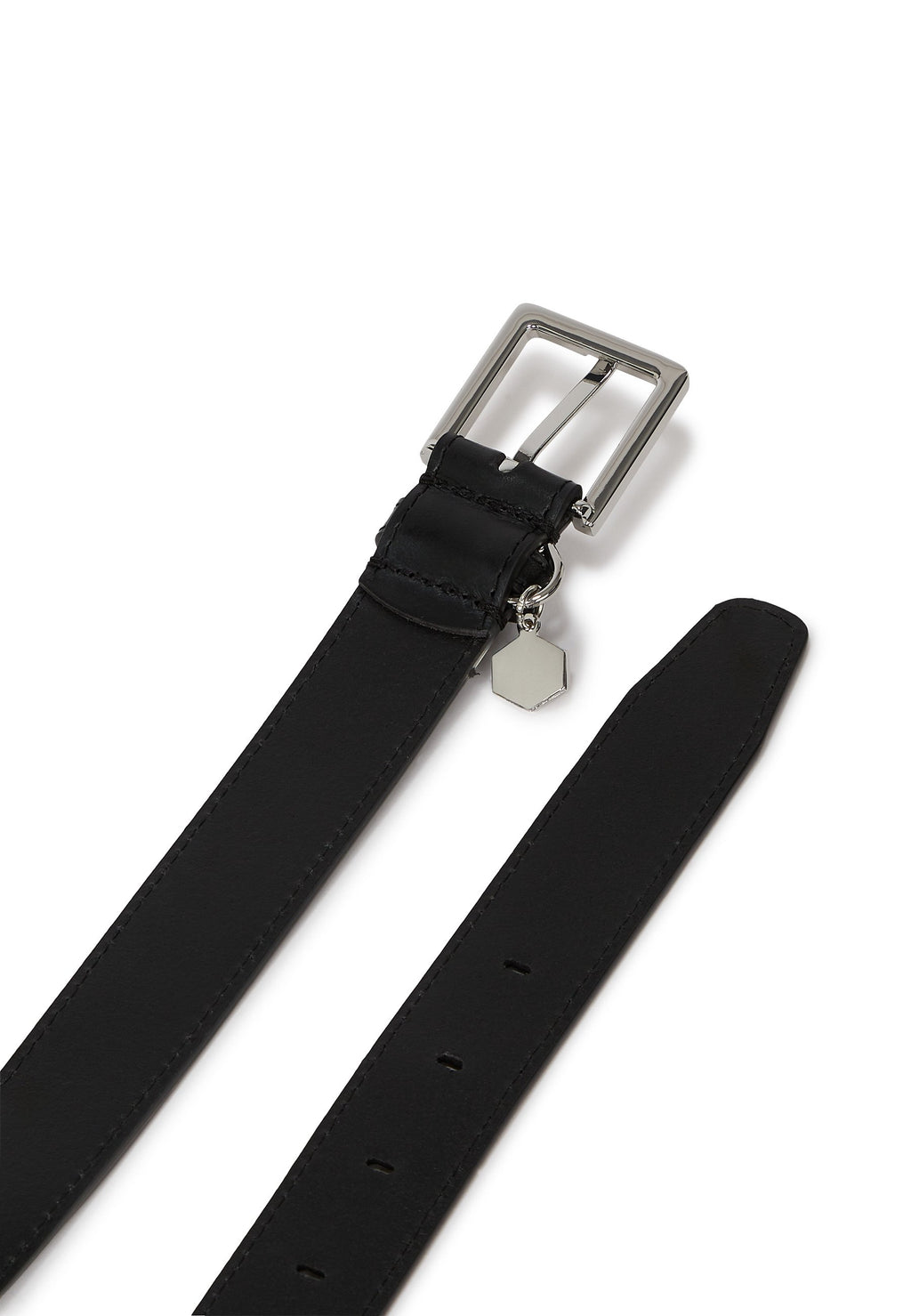 LOGO CHARM BELT - Belt - black