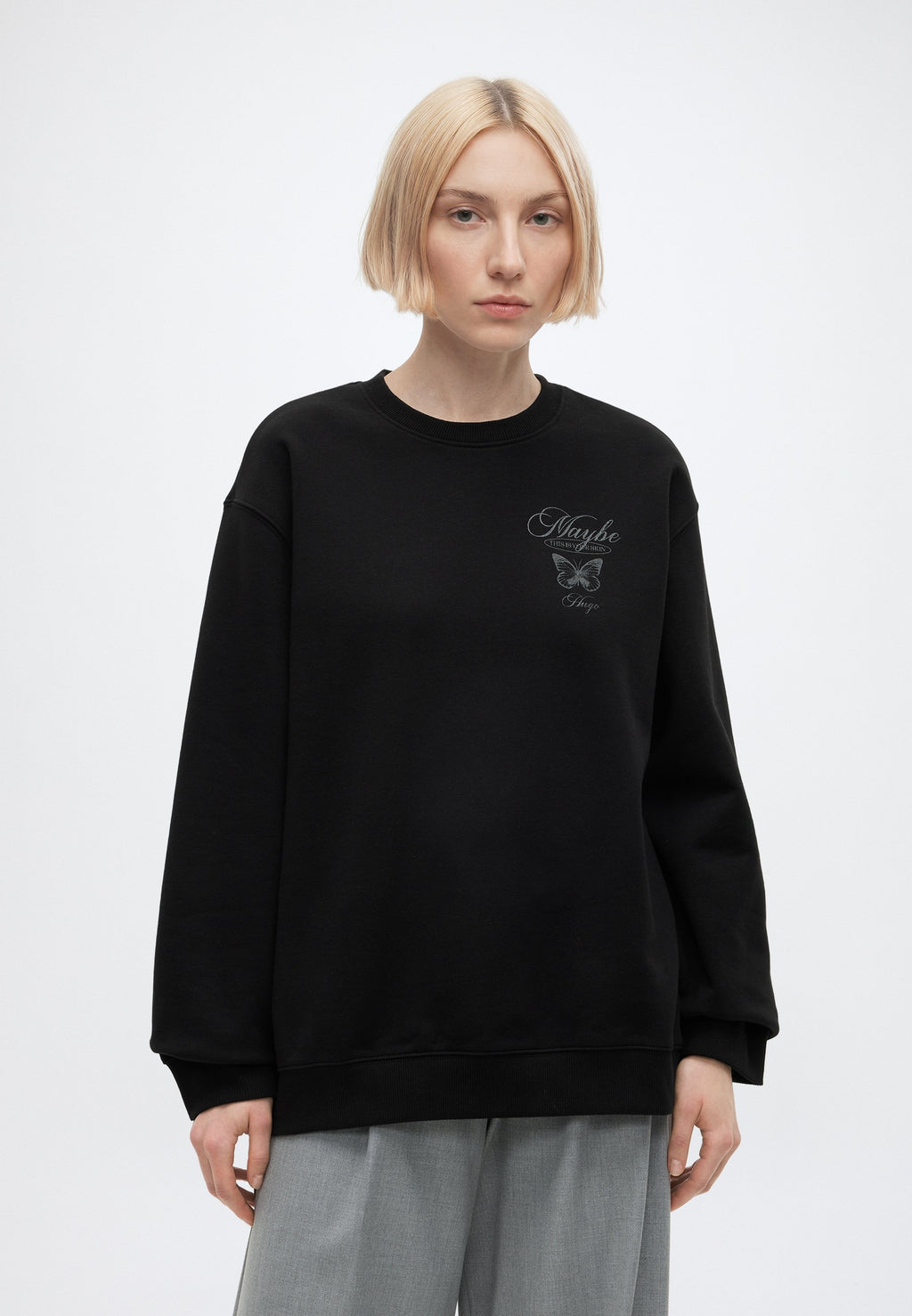 CLASSIC CREW - Sweatshirt - black