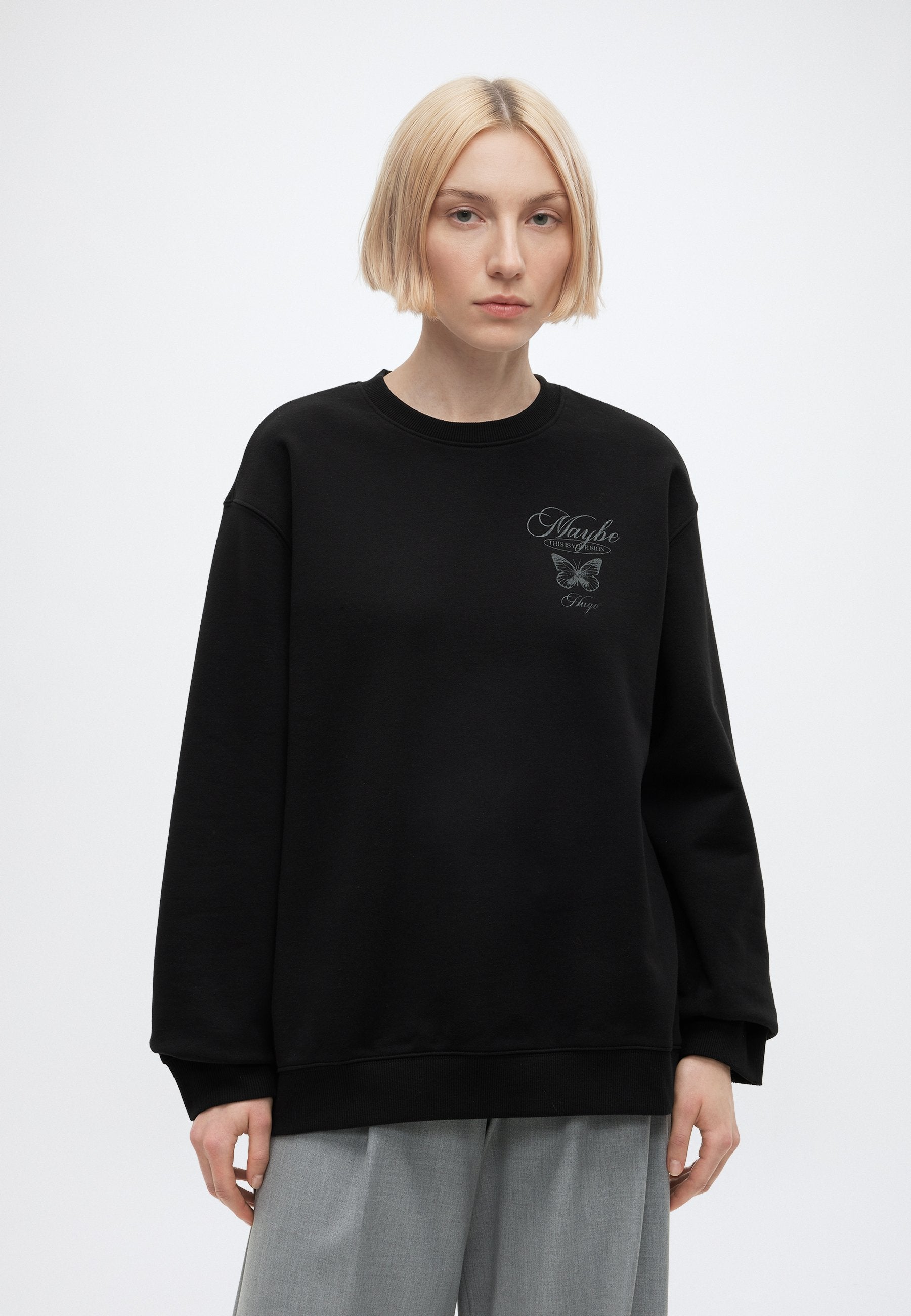 CLASSIC CREW - Sweatshirt - black