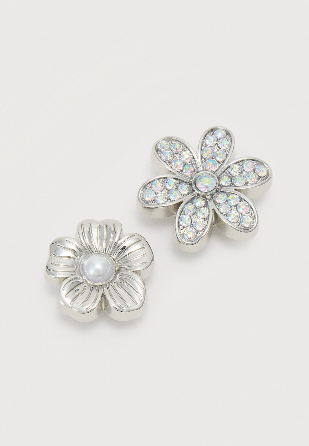 JIBBITZ MONOCHROME SLVR FLWRS 5 PCK - Other accessories - multi-coloured