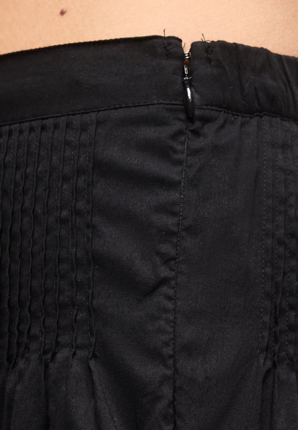 PINTUCK TRIM SKORT - A-line skirt - true black