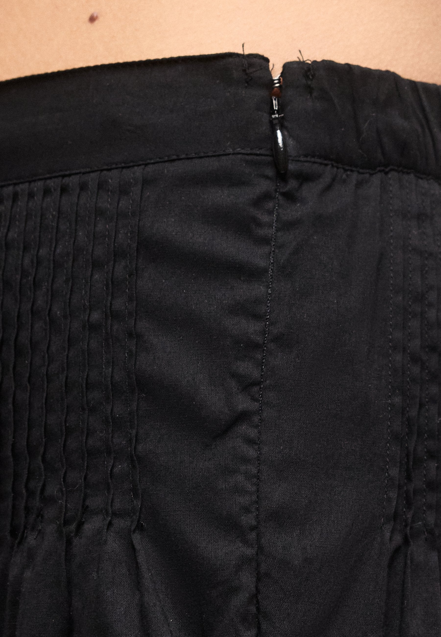 PINTUCK TRIM SKORT - A-line skirt - true black