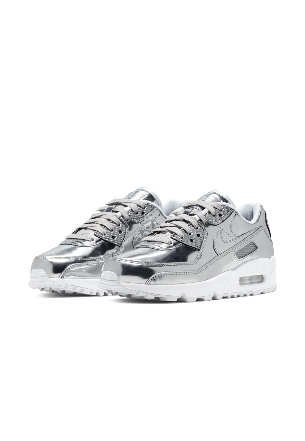 NIKE AIR MAX 90 - أحذية رياضية - كروم/بلاتينيوم نقي/أبيض/كروم