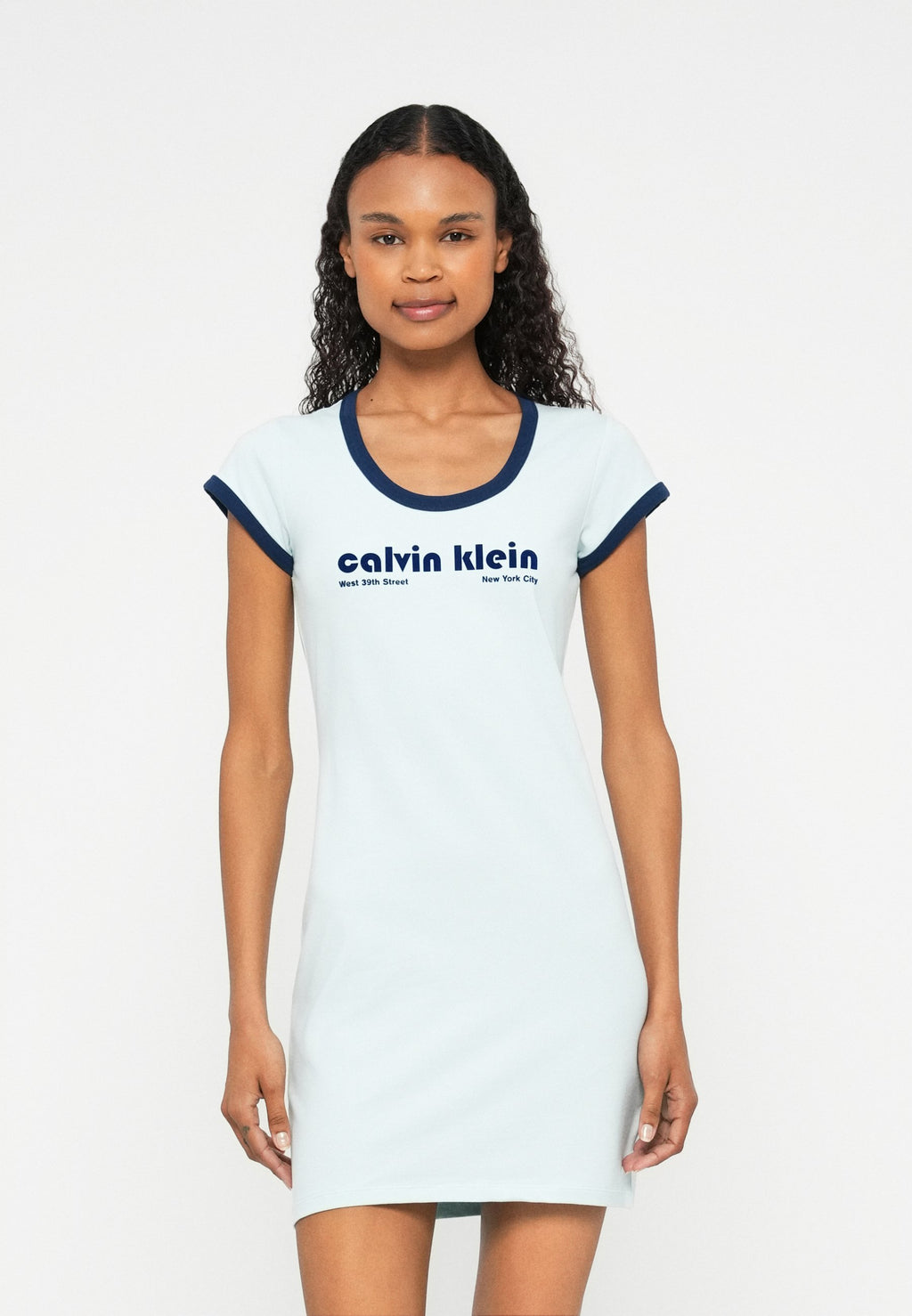 Robe en jersey - bleu clair