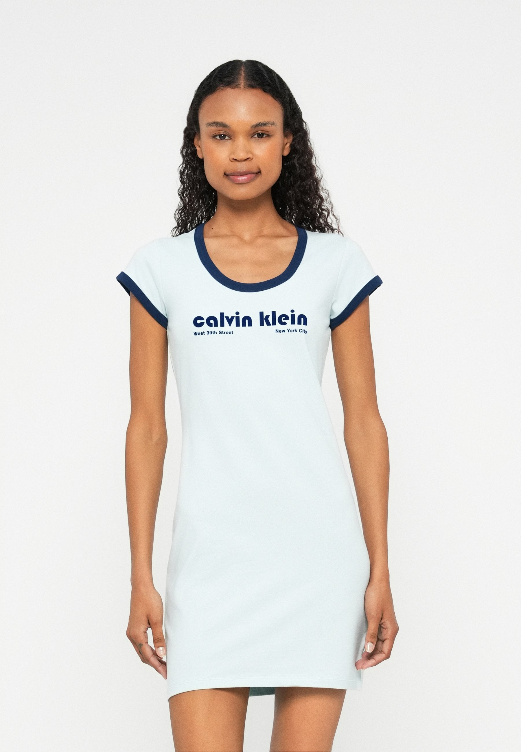 Robe en jersey - bleu clair