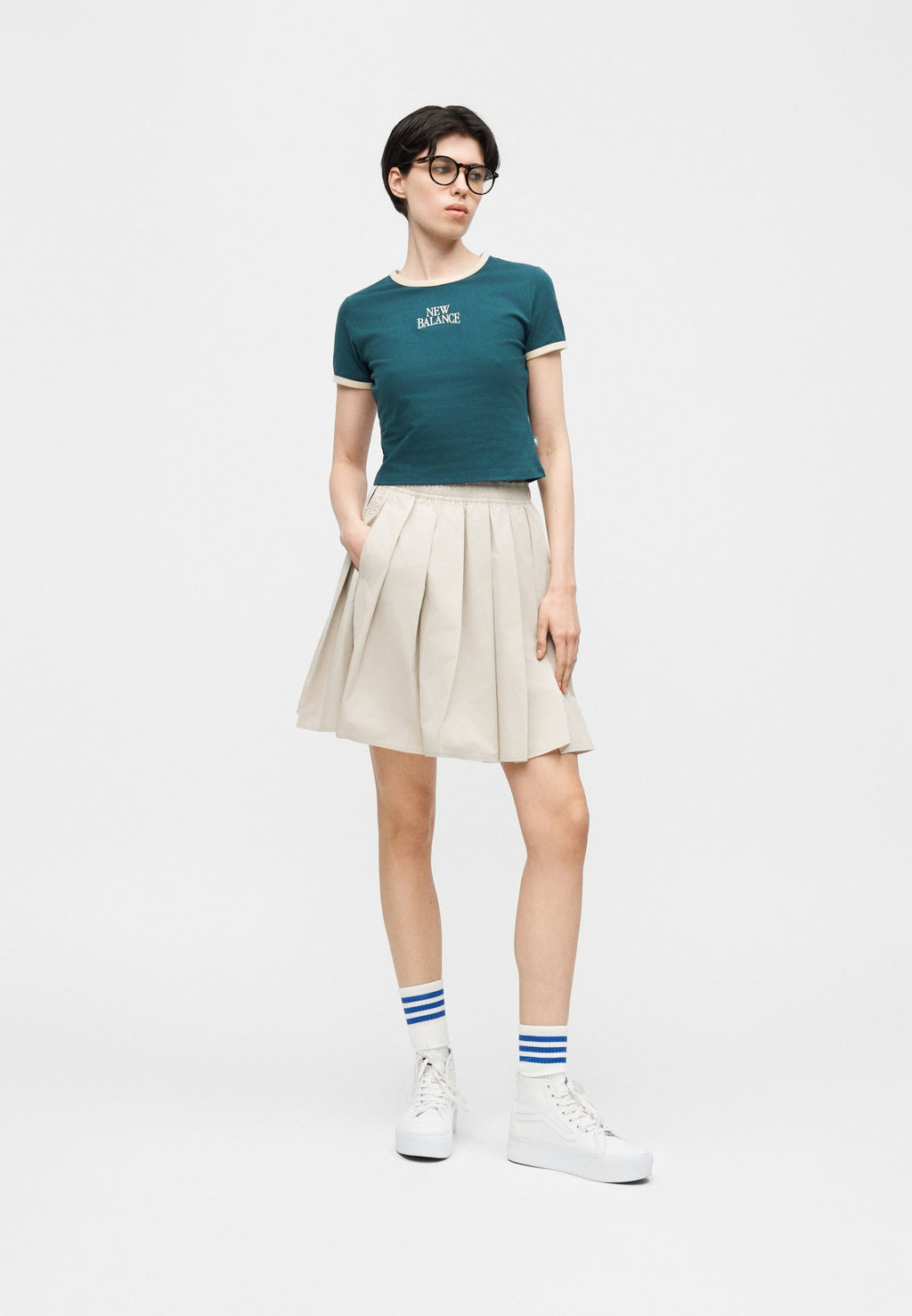 HERITAGE RINGER - Print T-shirt - medusa green