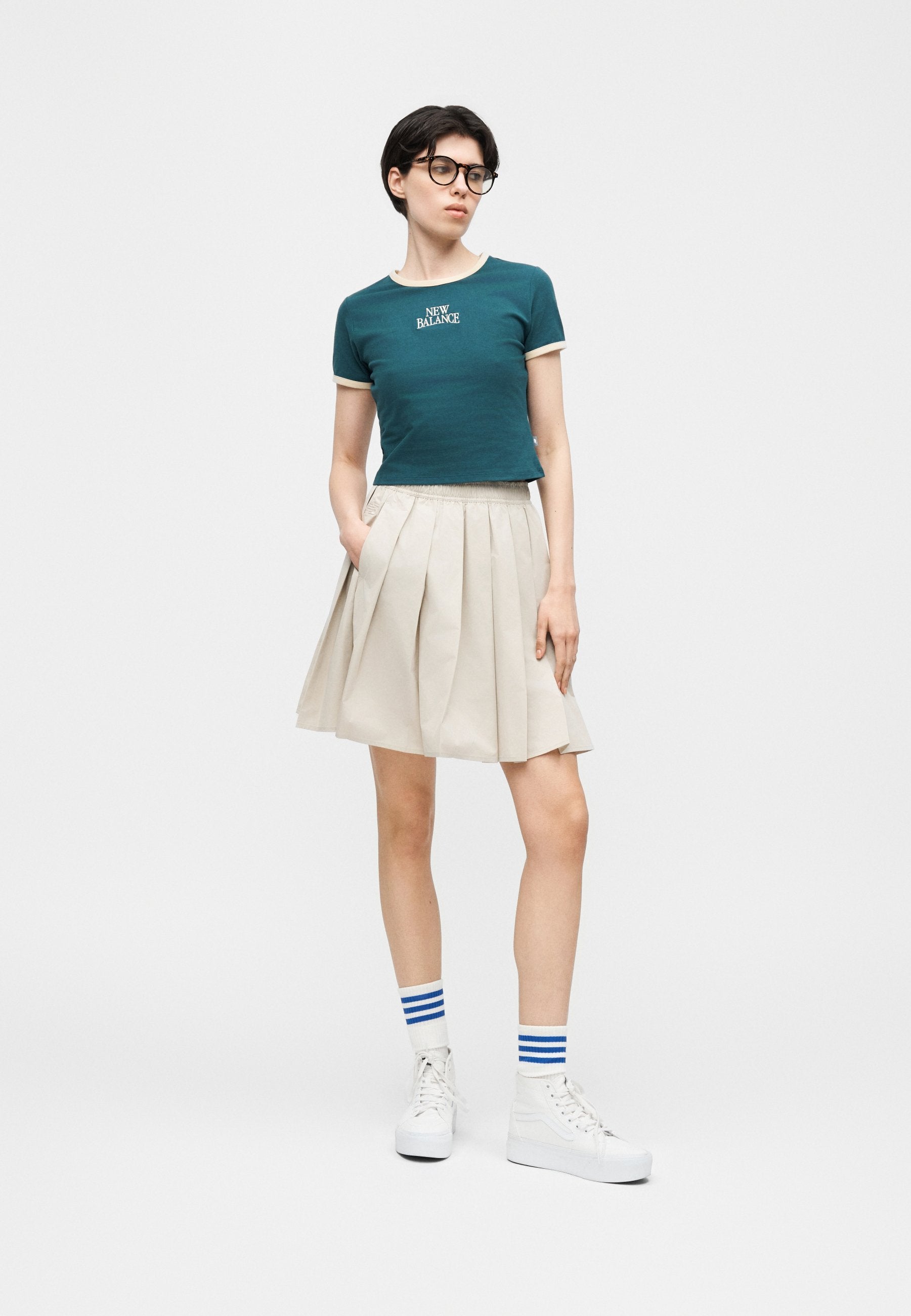 HERITAGE RINGER - Print T-shirt - medusa green