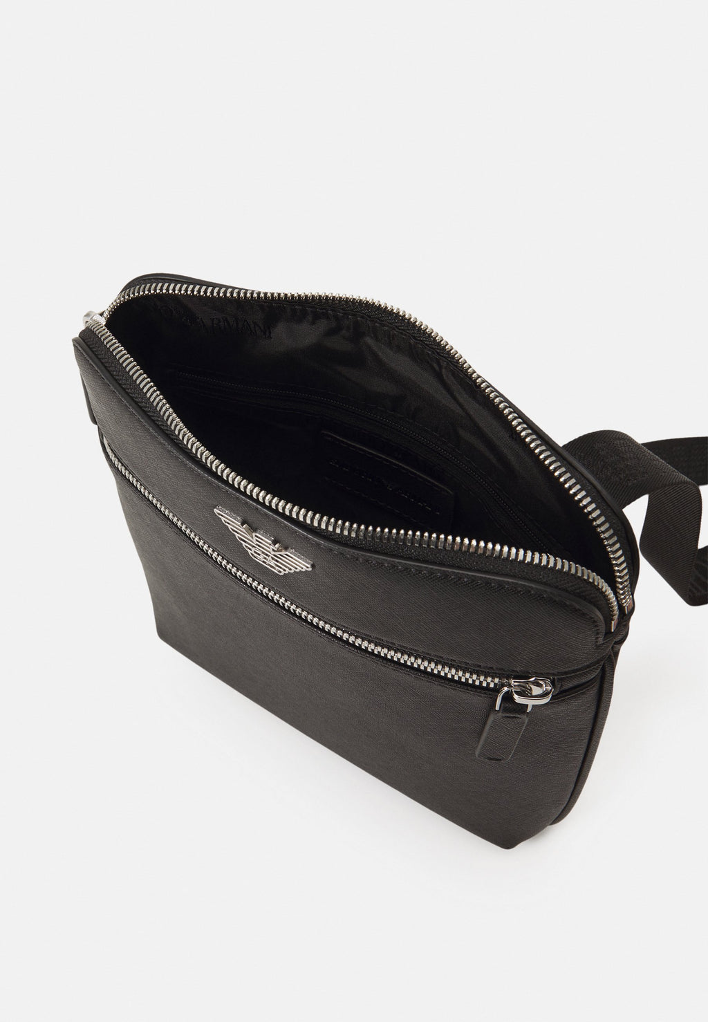 SAC BANDOULIÈRE PLAT UNISEXE - Sac bandoulière - noir