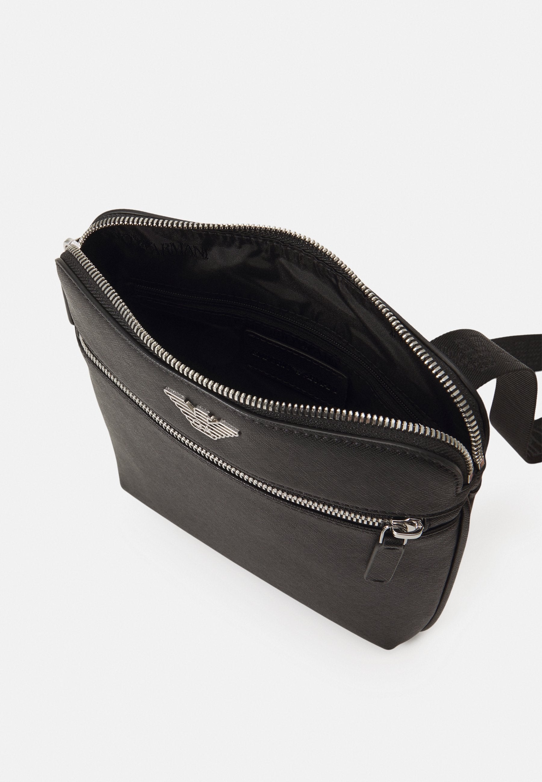 SAC BANDOULIÈRE PLAT UNISEXE - Sac bandoulière - noir