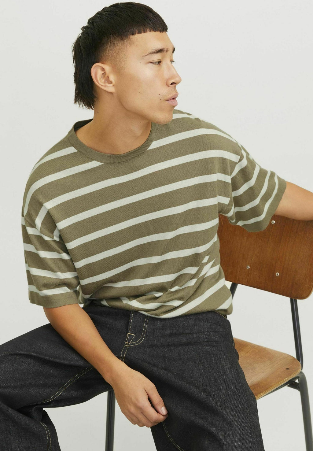 Tricot uni – T-shirt basique – coriandre