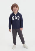 SWEAT À CAPUCHE ZIPPÉ À LOGO DÉCONTRACTÉ BABYGAP - Sweat zippé - marine tapisserie