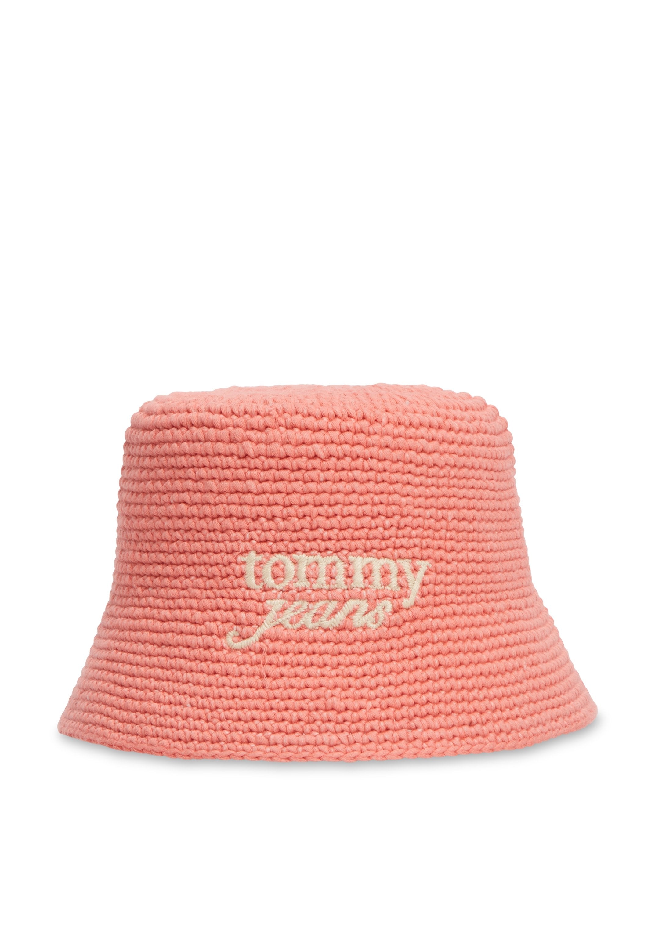 CHAPEAU BOB BRODÉ LOGO AU CROCHET - Chapeau - rose enchanté