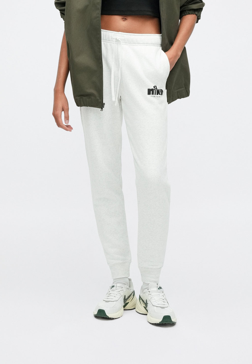 CLUB PANT - Tracksuit bottoms - birch heather/black