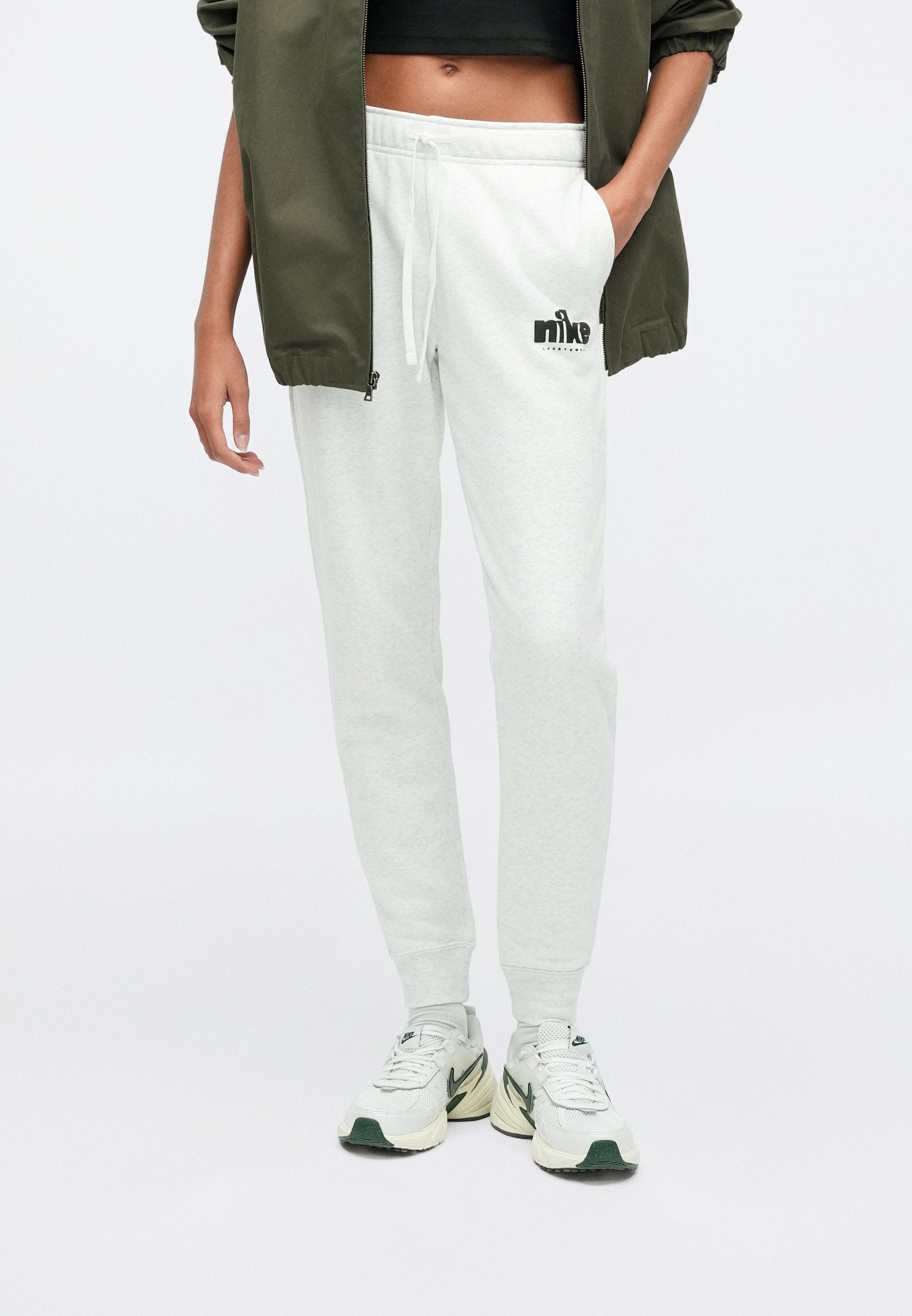 CLUB PANT - Tracksuit bottoms - birch heather/black