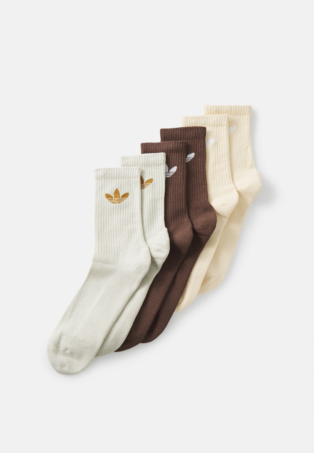 TR CREW S 6PACK UNISEX - Chaussettes - marron/gris mastic/sable cristal