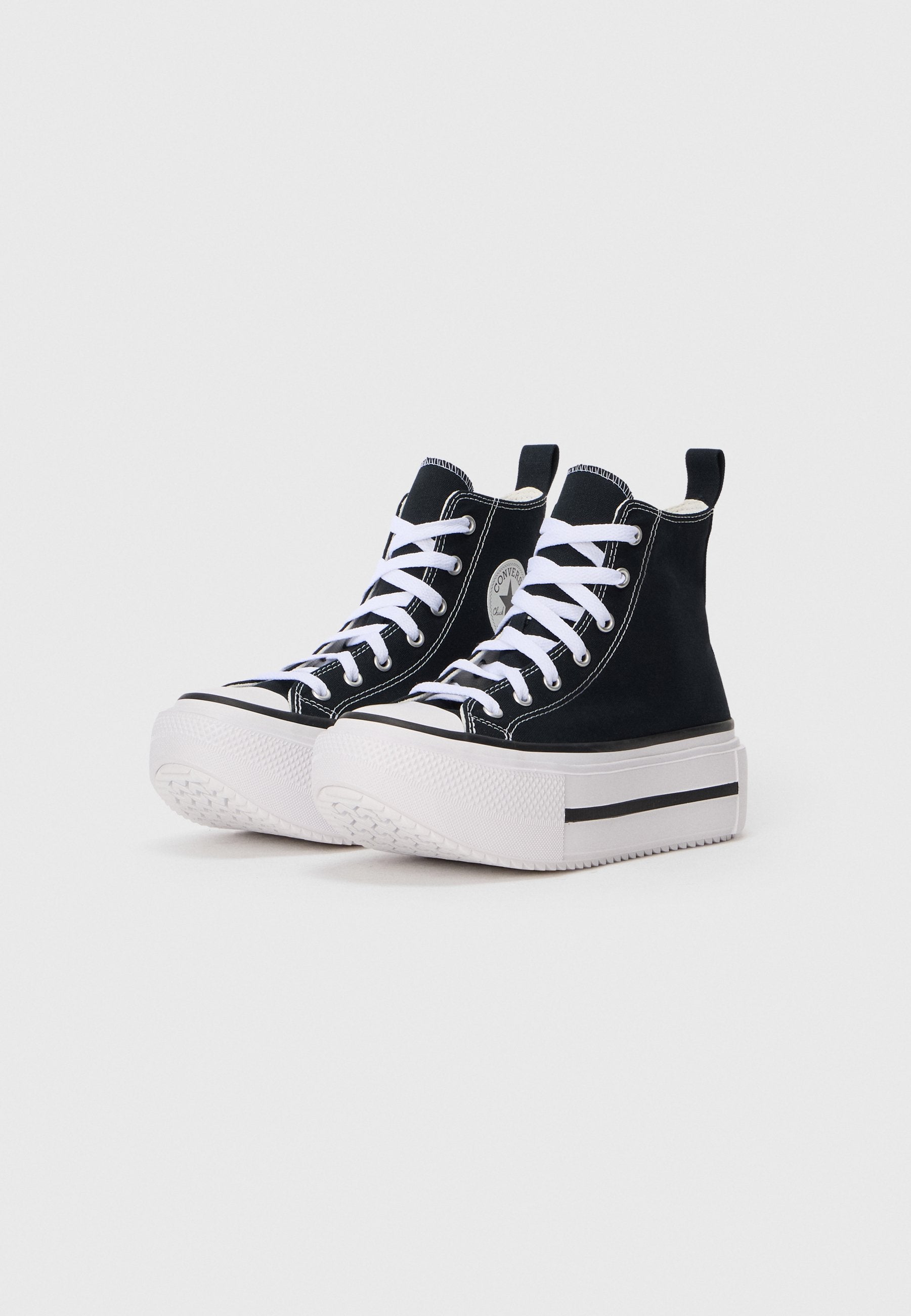 CHUCK TAYLOR ALL STAR LIFT DOUBLE STACK UNISEX - High-top trainers - black/white/egret