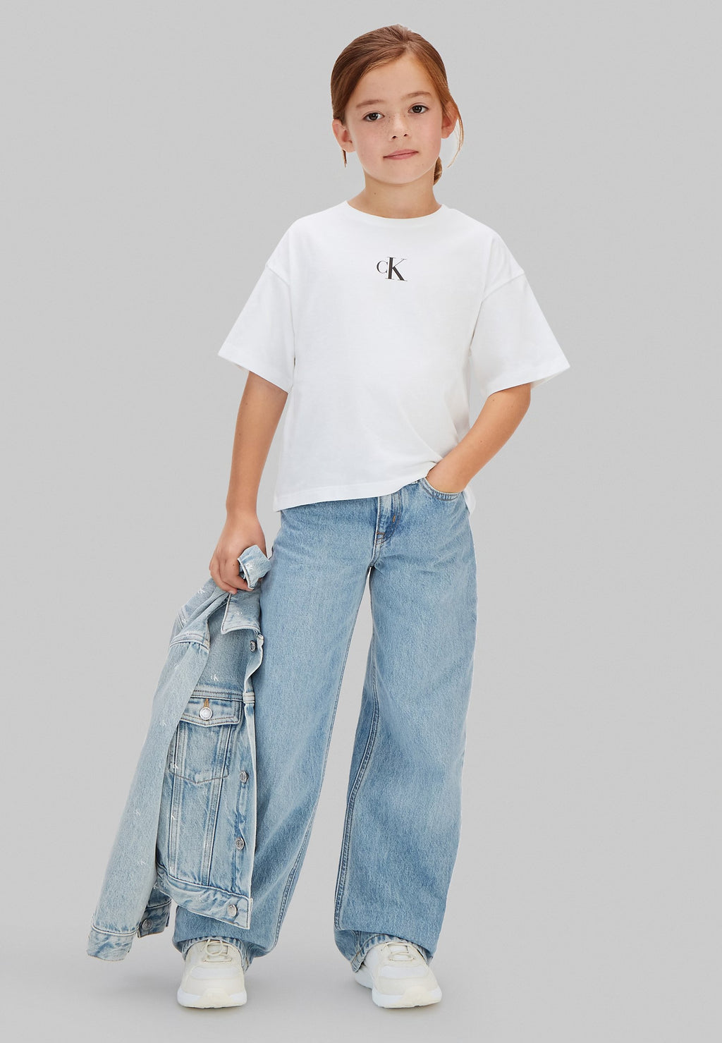 LOGO BOXY - Basic T-shirt - bright white