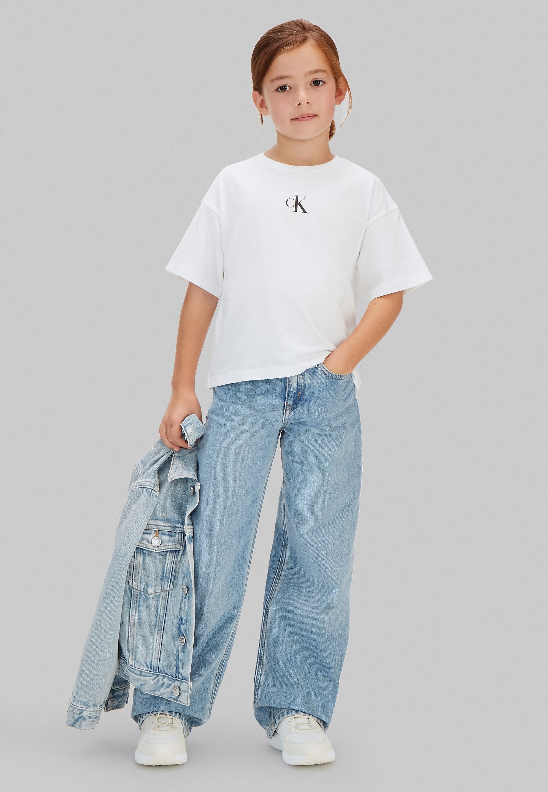 LOGO BOXY - Basic T-shirt - bright white