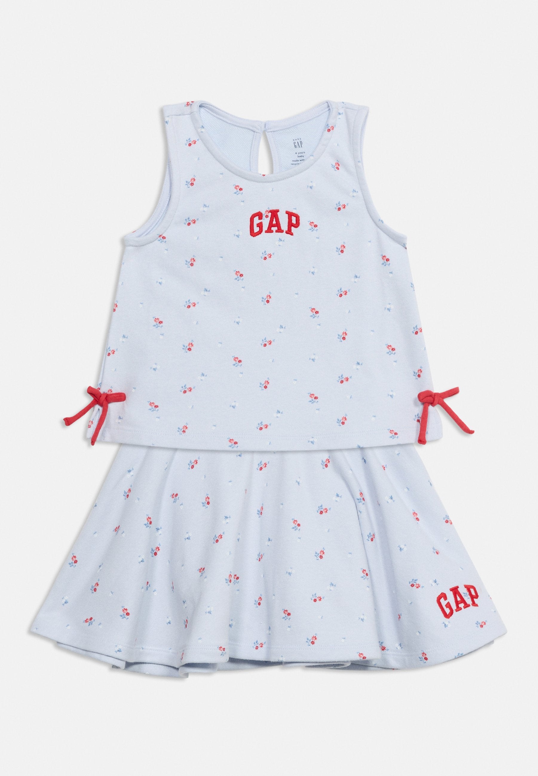 BOW TANK SKORT SET - Mini skirt - serene blue