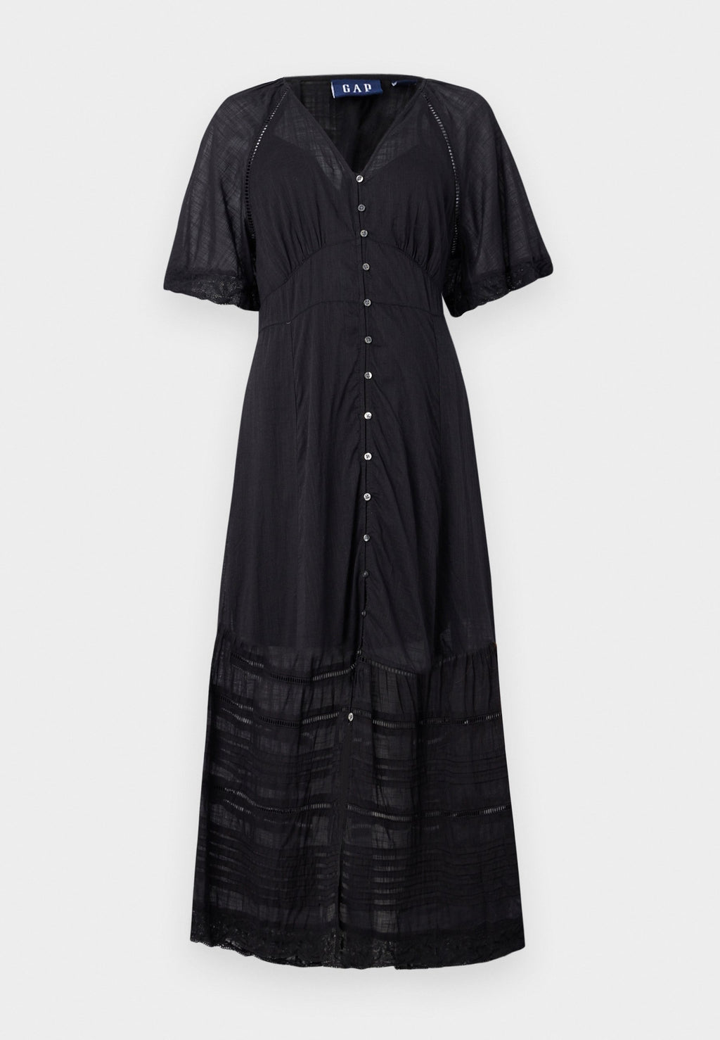 FLUTTER MIDI - Day dress - true black