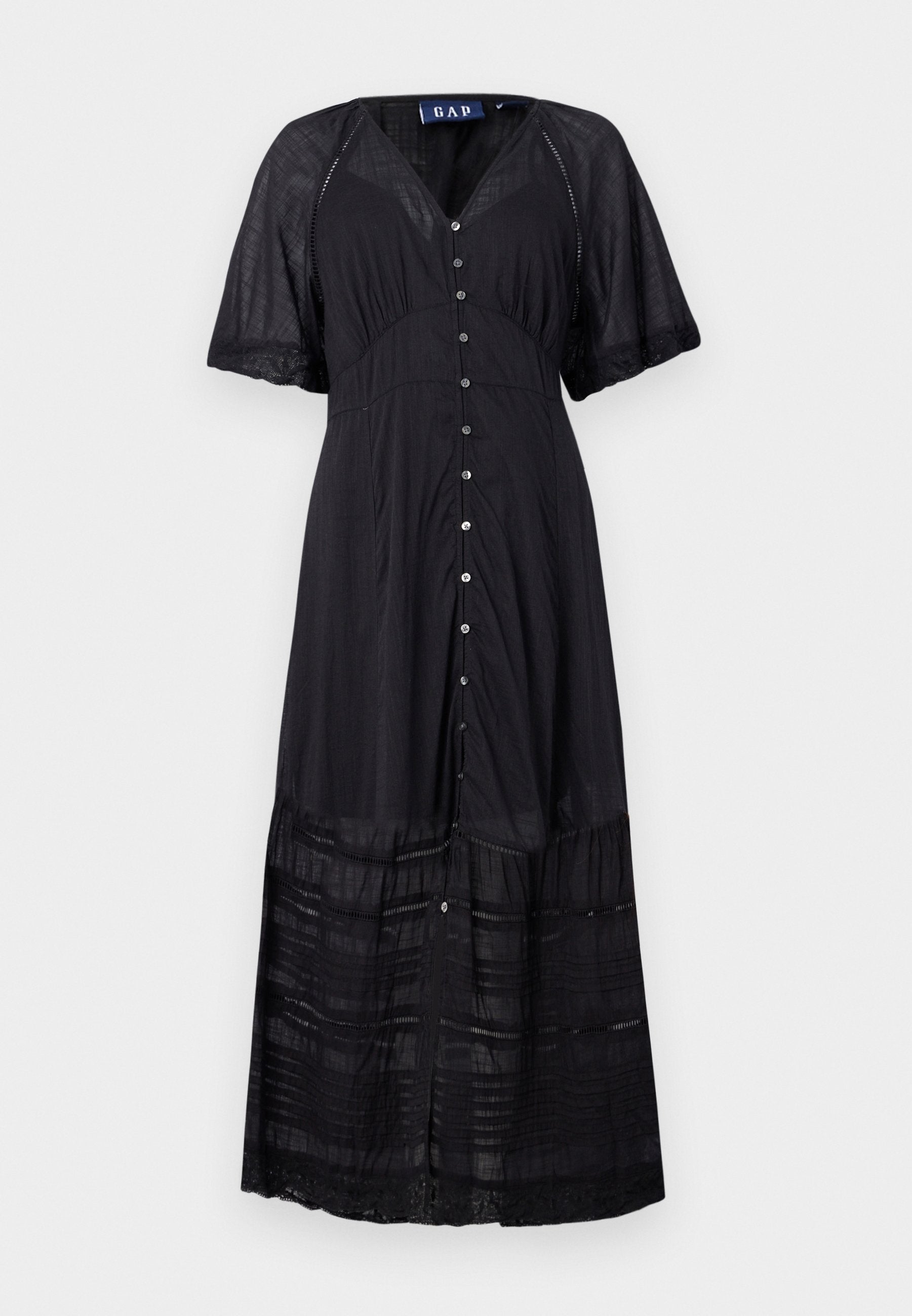 FLUTTER MIDI - Day dress - true black