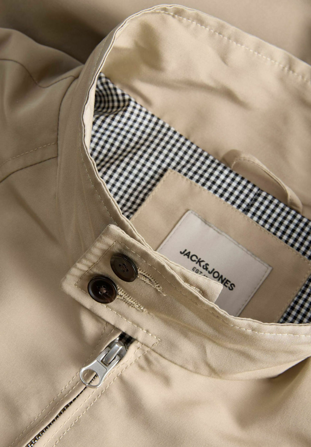 Kurze Jacke mit hohem Kragen - Light jacket - white pepper