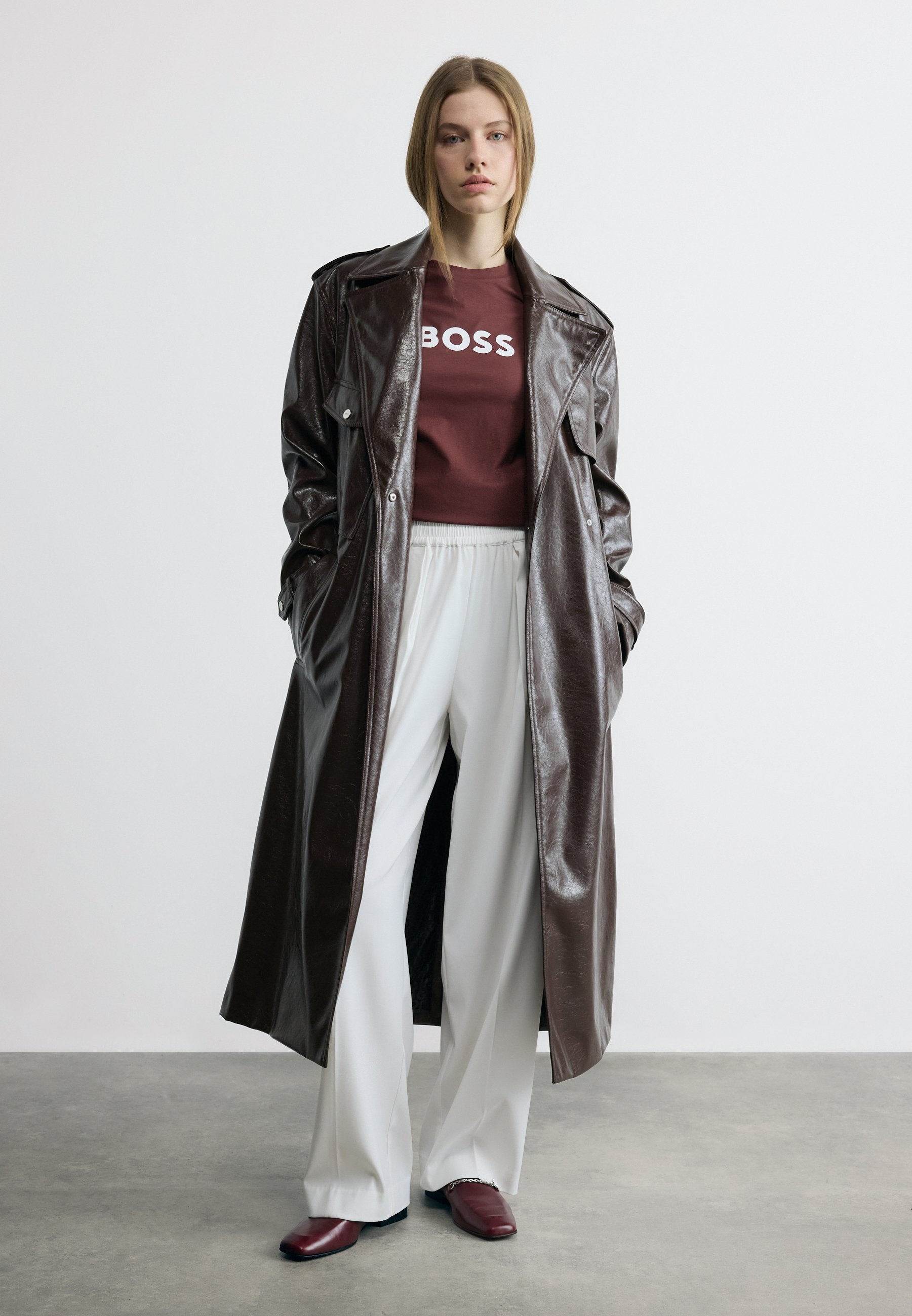 ELOGO - Print T-shirt - dark brown