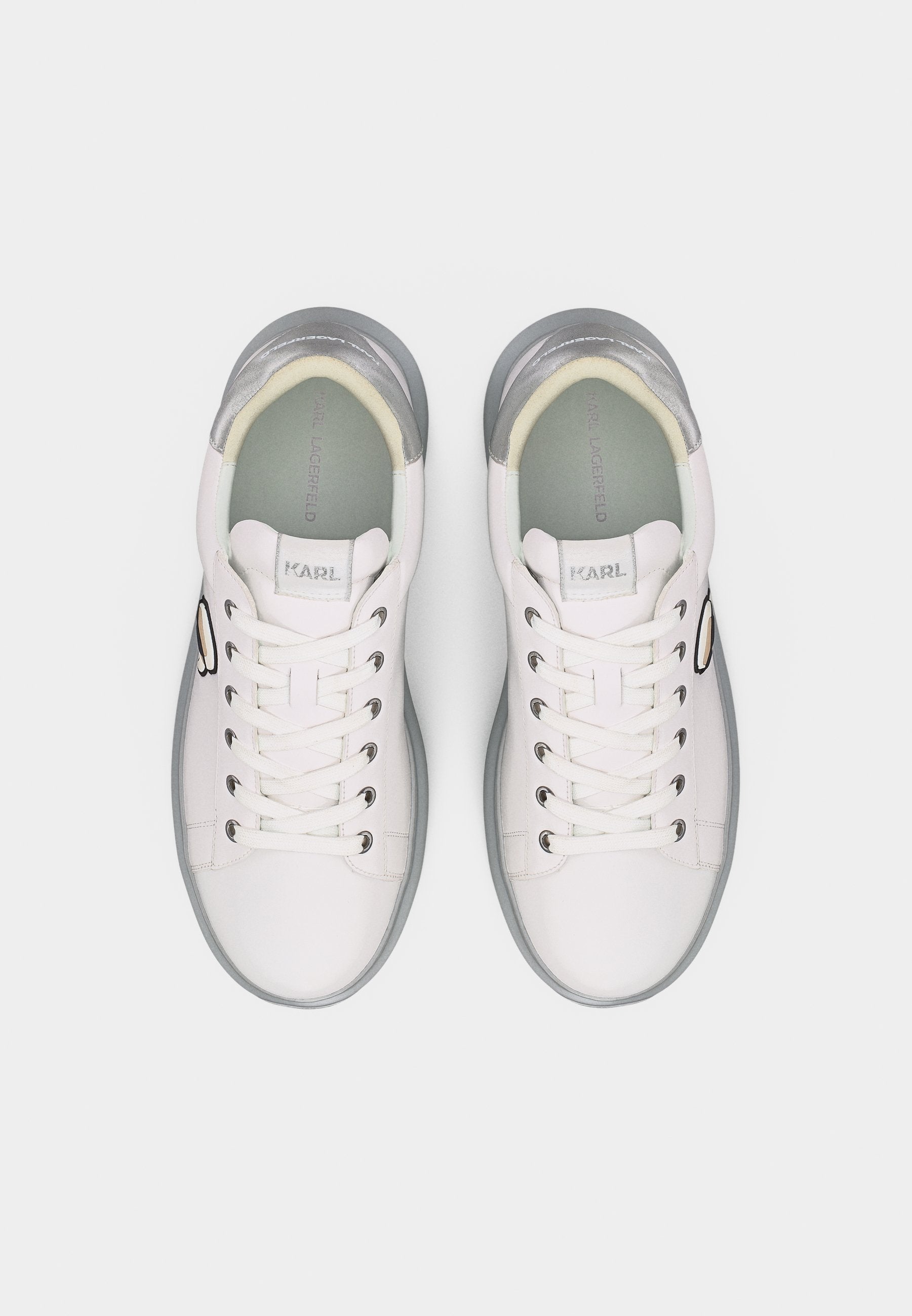 KAPRI MENS LACE - Trainers - white/silver-coloured