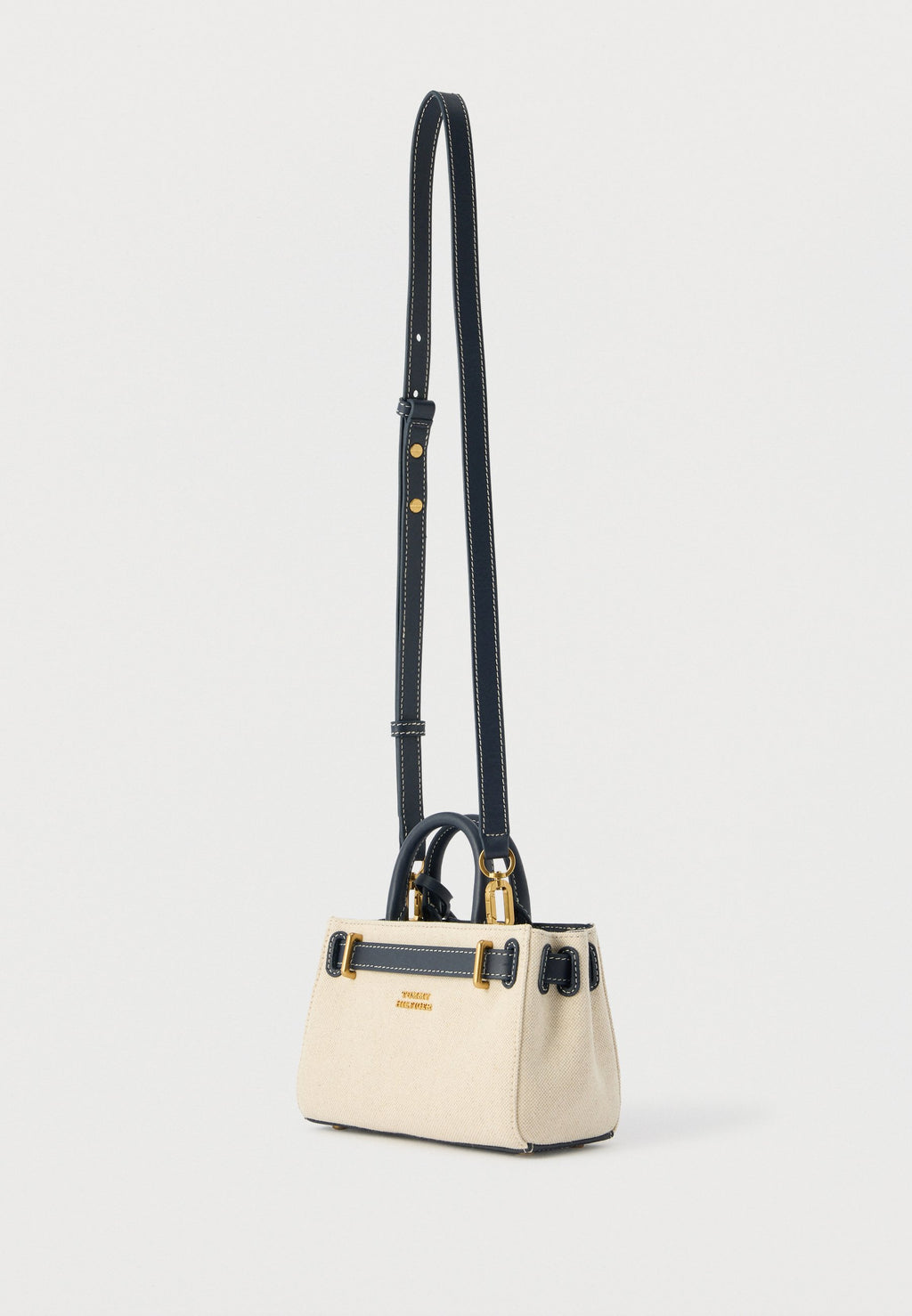 THE AMERICAN ICON CANVAS TOTE BAG - Handbag - white canvas/blue