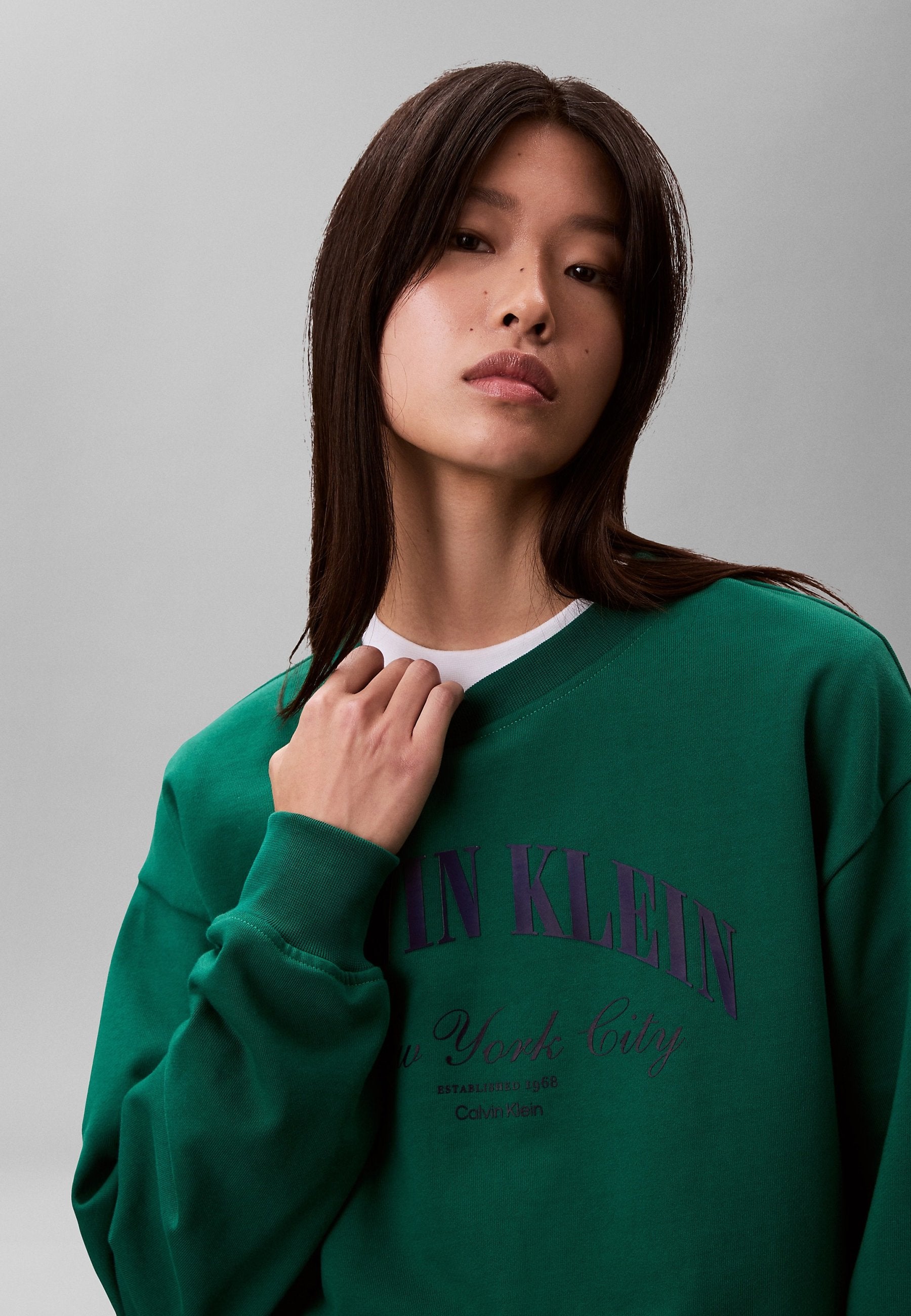 LOGO GRAPHIC CREWNECK  - Sweatshirt - enchanted forest