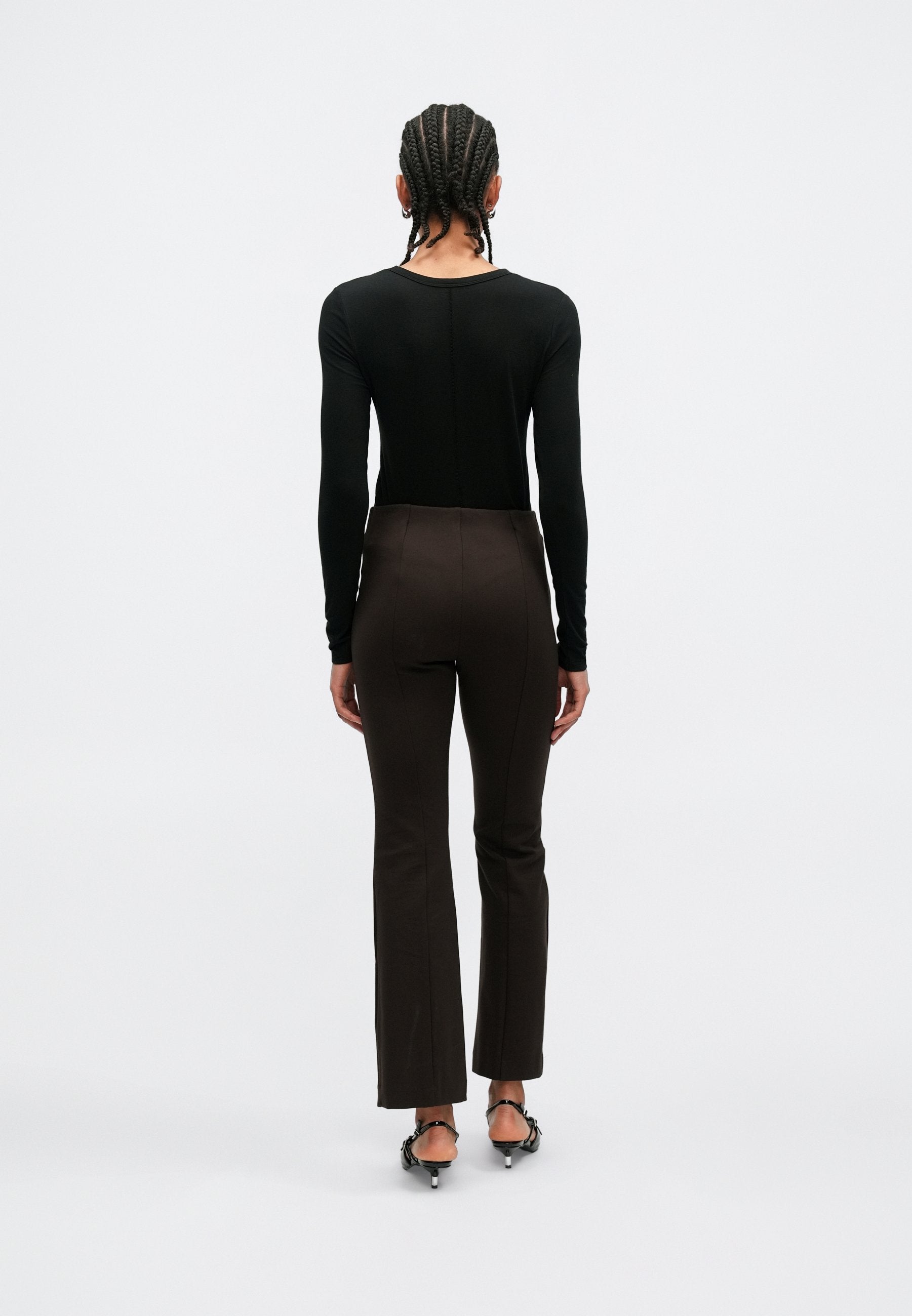 PONTE BOOT PANT - Trousers - terra brown