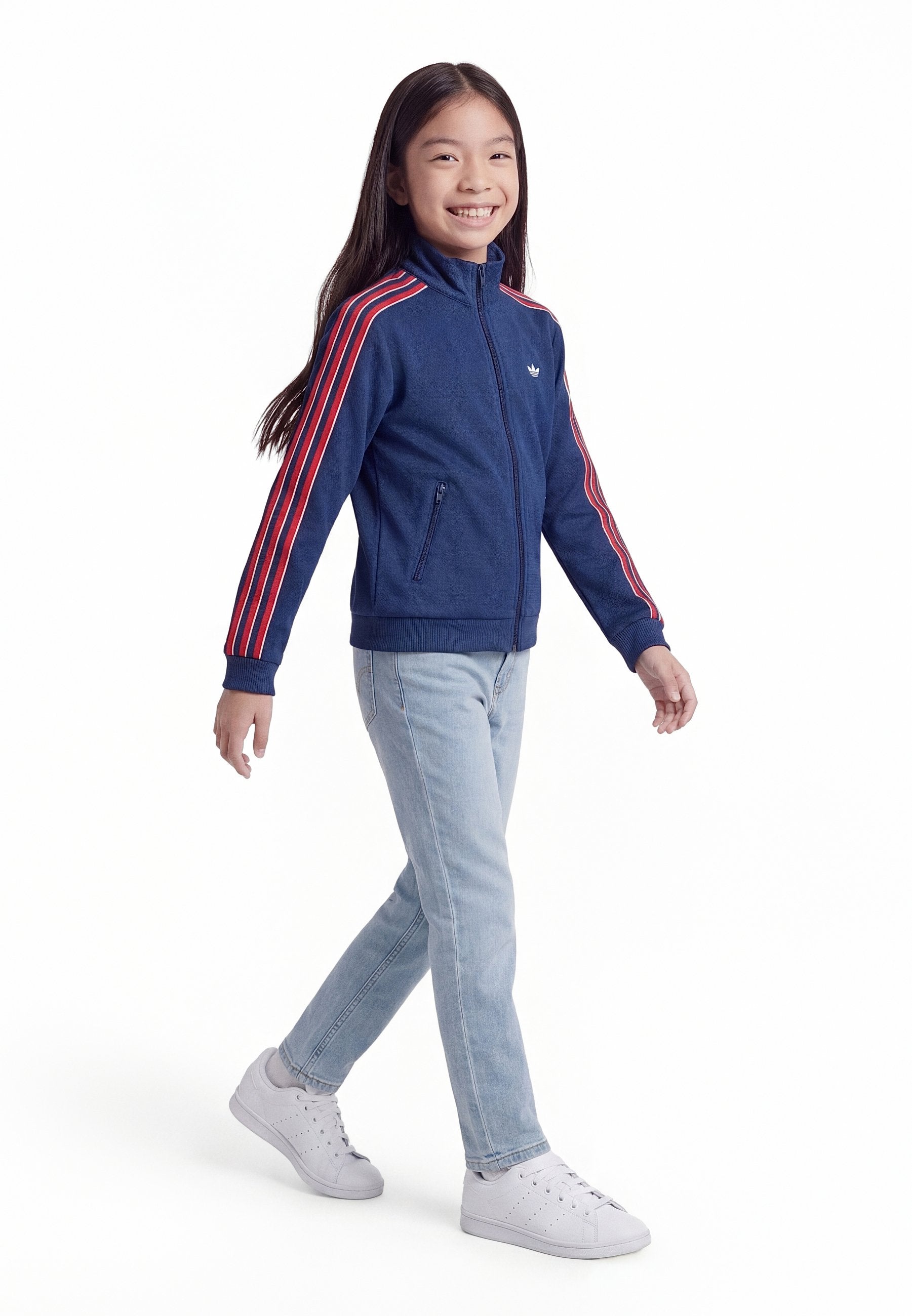 FIREBIRD JUNIOR UNISEX - Zip-up sweatshirt - night indigo/better scarlet/white