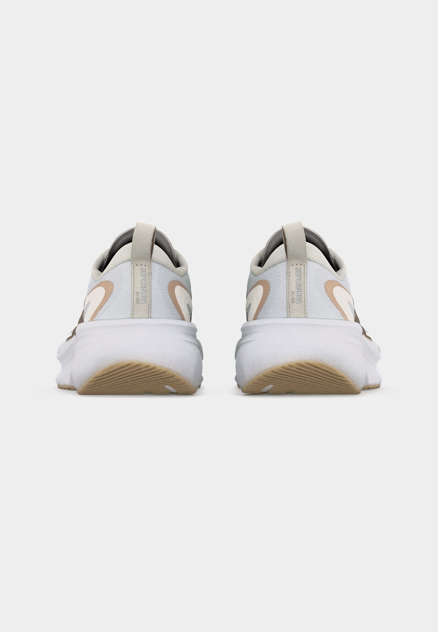 SUPERNOVA GLIDE M - Road running shoes - crystal white/khaki six